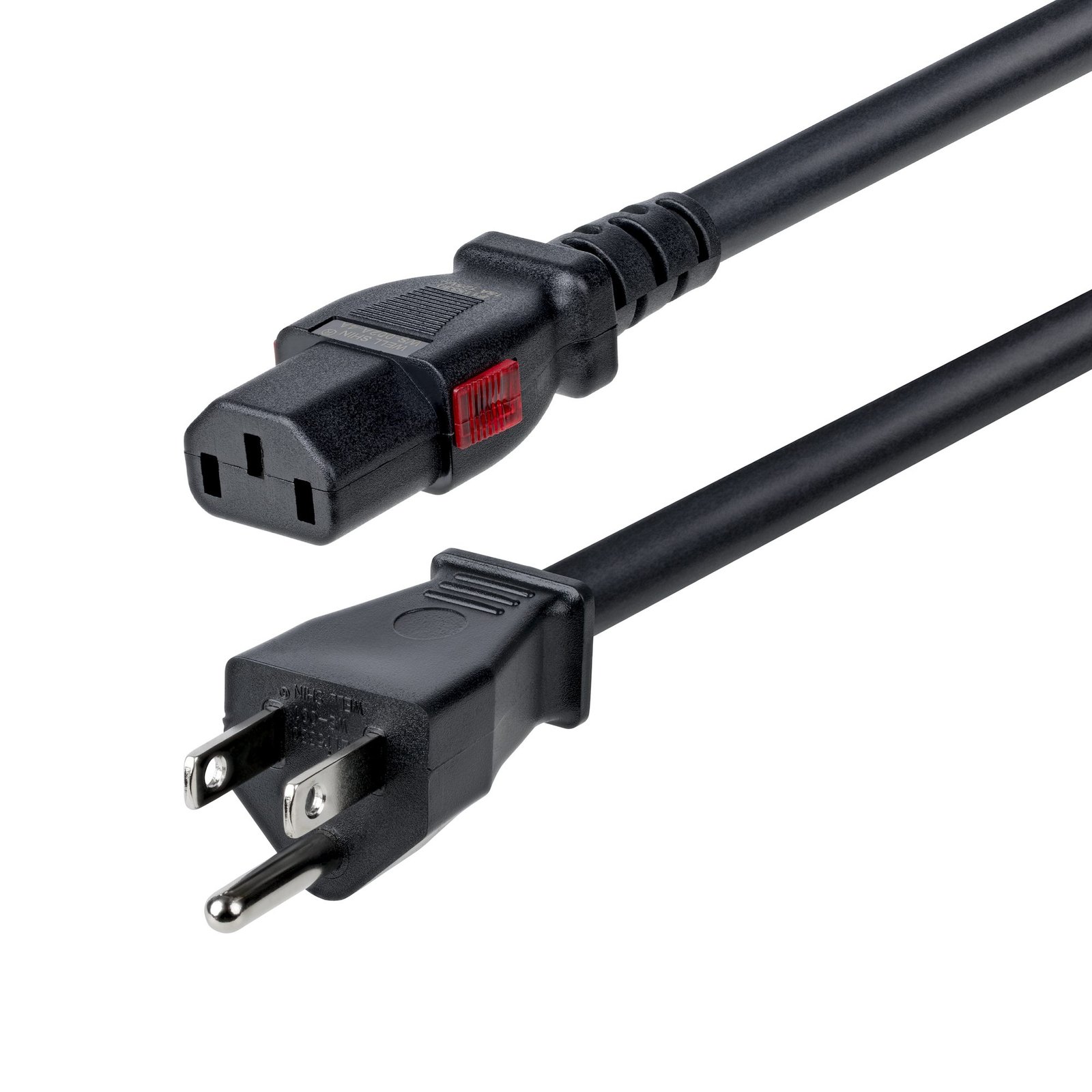 Startech StarTech.com 10ft (3m) Heavy Duty Power Cord, NEMA 5-15P to Locking C13 AC Cable, 125V