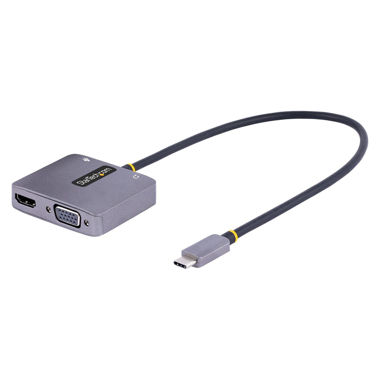 Startech StarTech.com USB C Video Adapter, to HDMI VGA Multiport 3.5mm Audio, 4K 60Hz HDR, 100W PD