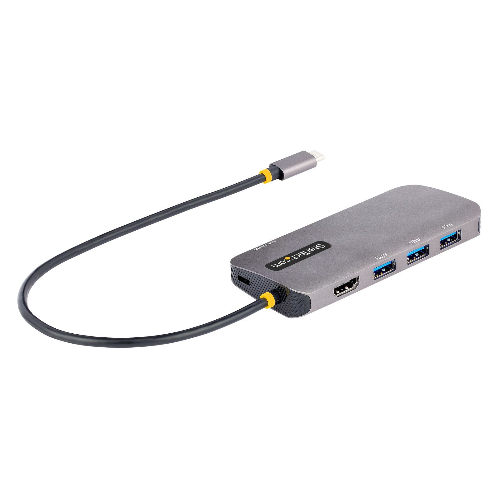 Startech StarTech.com USB C Multiport Adapter, 4K 60Hz HDMI Video, 3 Port 5Gbps Hub, 100W Power