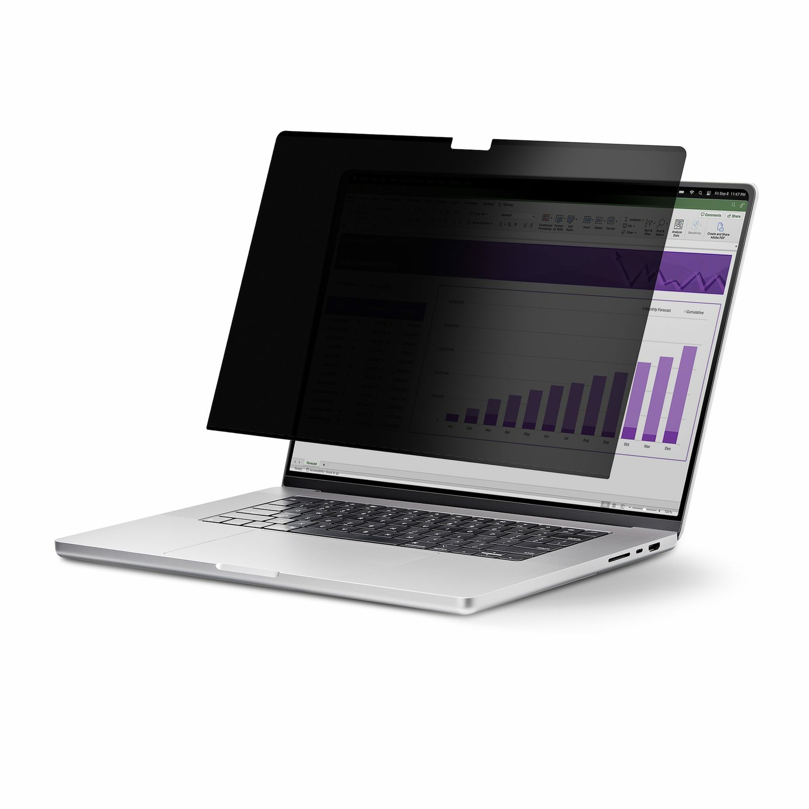 Startech StarTech.com 14.1-inch 16:10 Flip-Up Privacy Screen with Touch, Anti-Glare Blue Light