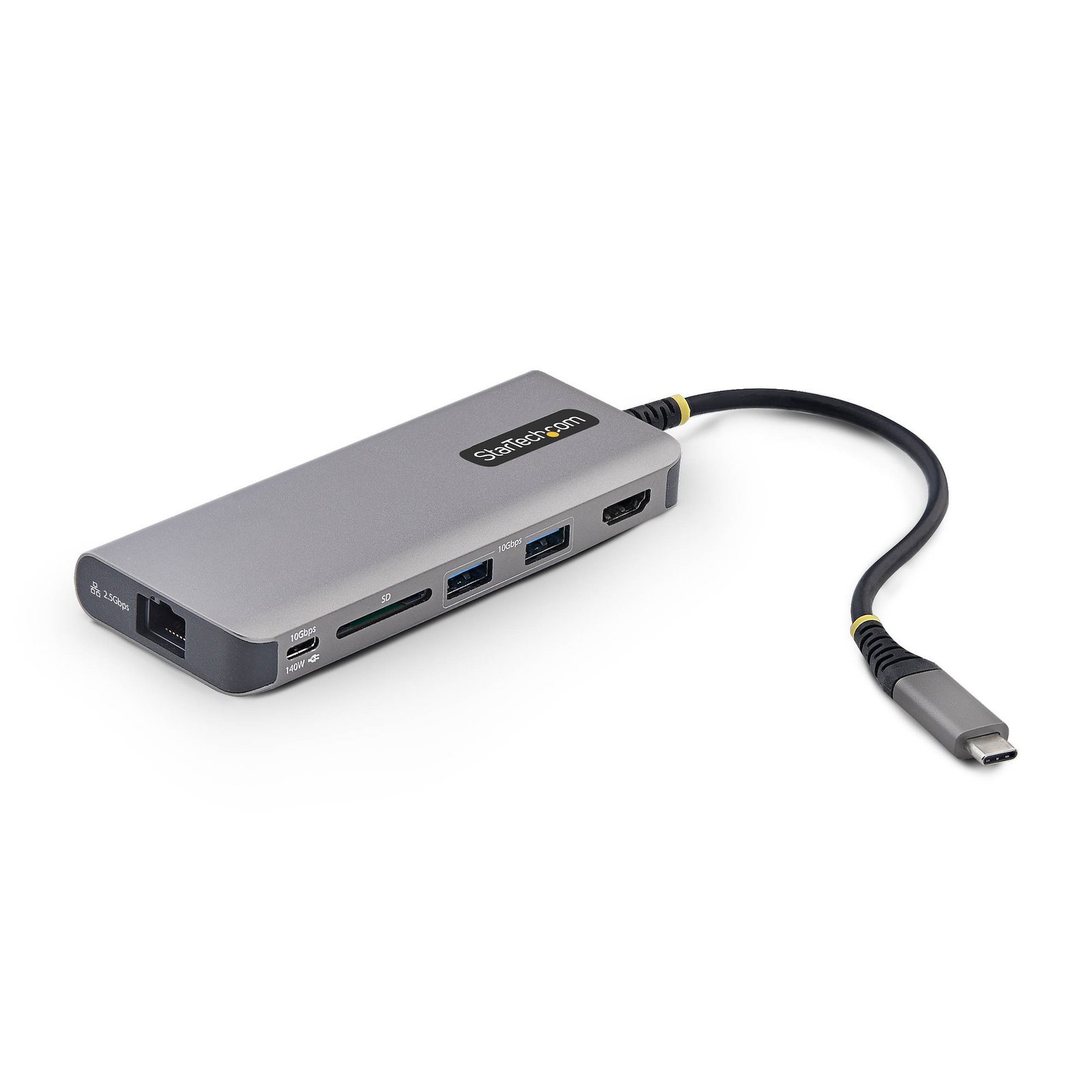 Startech StarTech.com USB-C to HDMI Multiport Adapter, 140W PD Charging, 4K 60Hz, 3-Port USB 10Gbps
