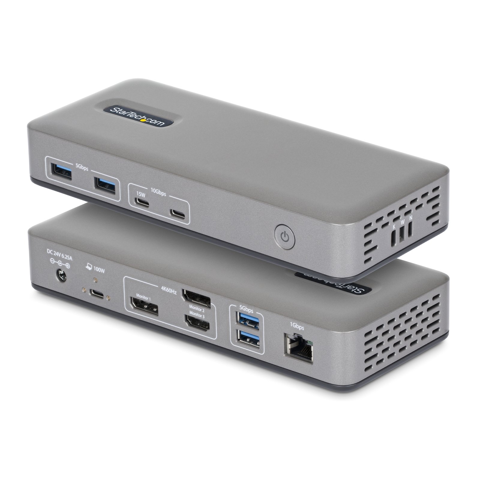 Startech StarTech.com USB-C Docking Station Triple 4K Displays (2x 60Hz, 1x 30Hz), 100W Power