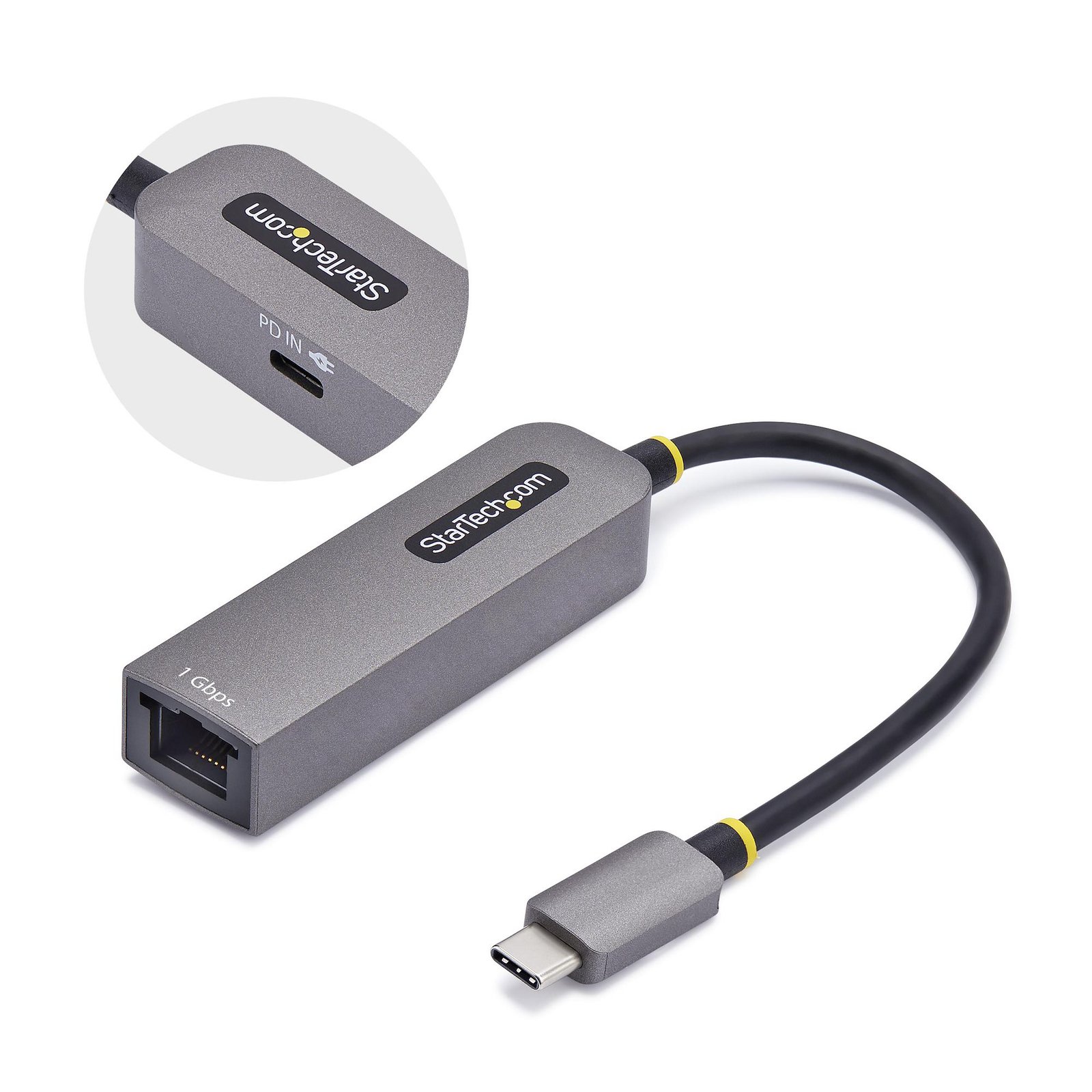 Startech StarTech.com USB-C to Ethernet Adapter, NIC, 100W PD Pass-Through, USB 3.0 Type-C 1Gbps