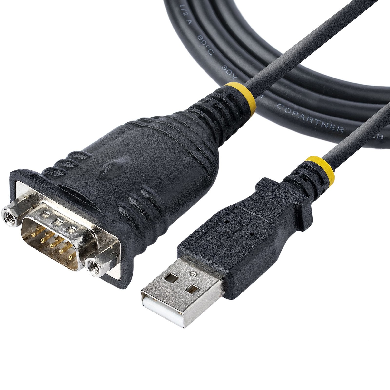 Startech StarTech.com 3ft (1m) USB to Serial Cable, DB9 Male RS232 Converter, Prolific IC, Adapter