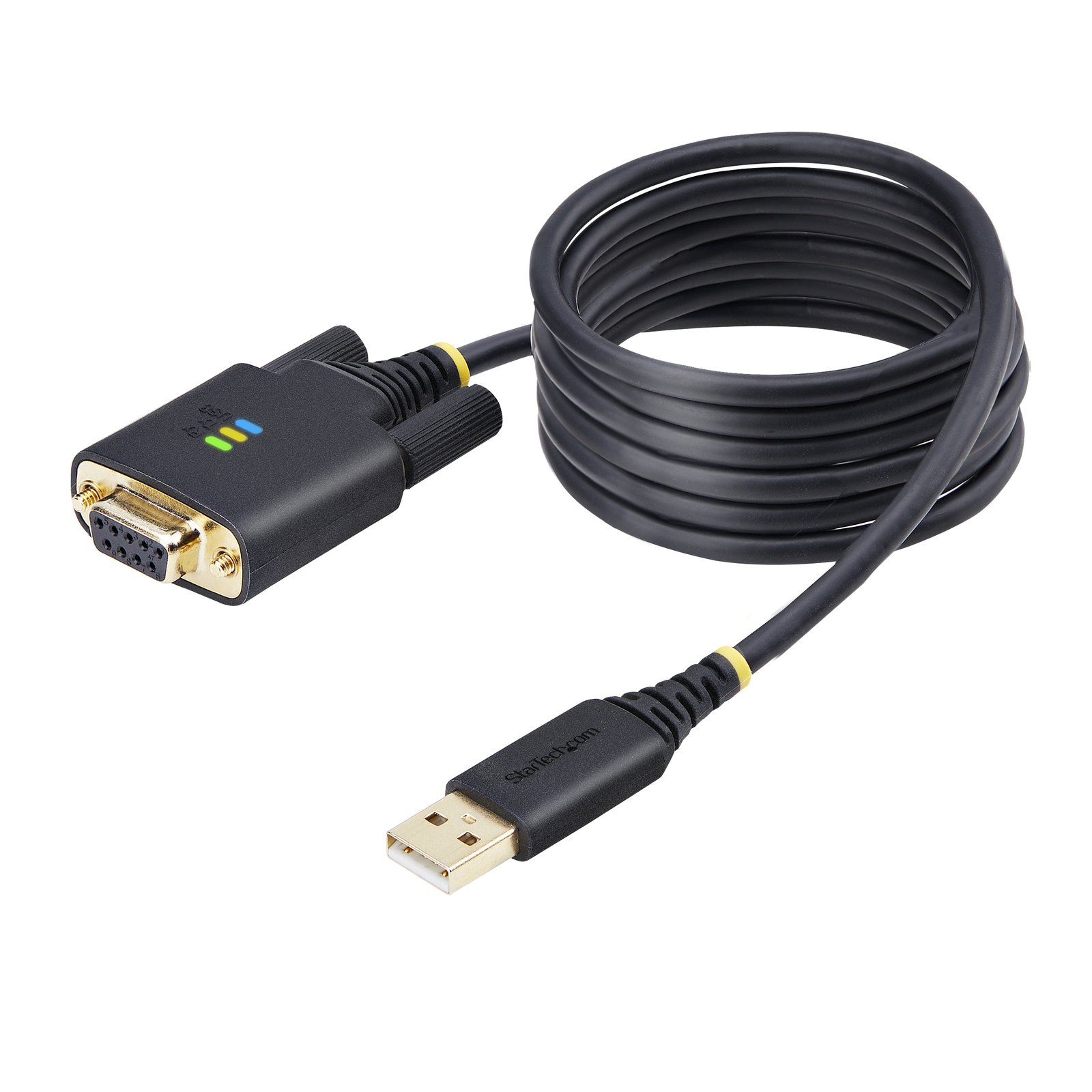 Startech StarTech.com 6.6ft (2m) USB to Null Modem Serial Adapter Cable, COM Retention, FTDI, USB-A