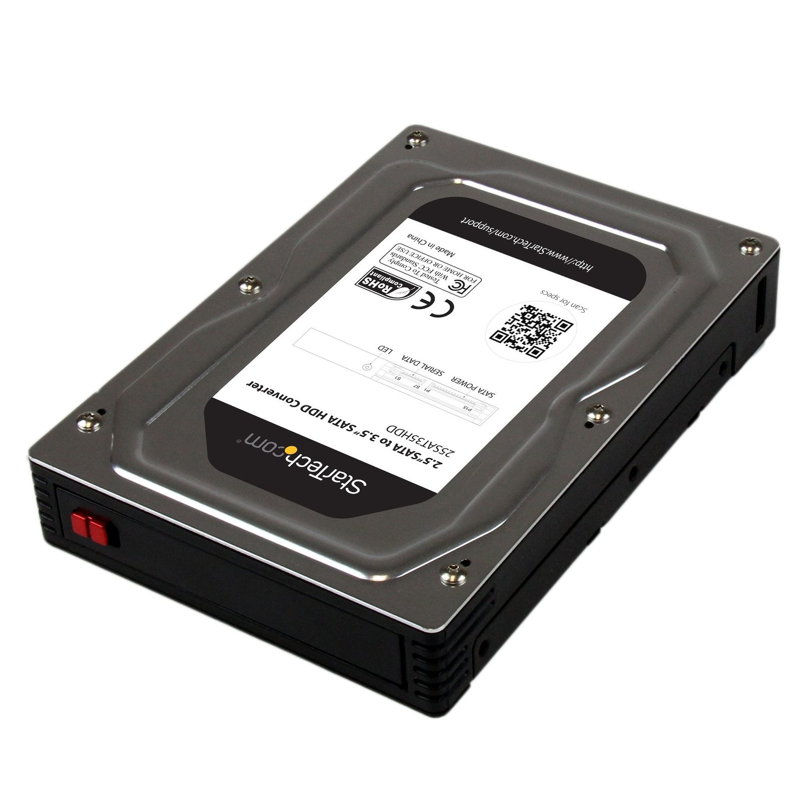 Startech StarTech.com 2.5” to 3.5” SATA Aluminum Hard Drive Adapter Enclosure with SSD / HDD Height