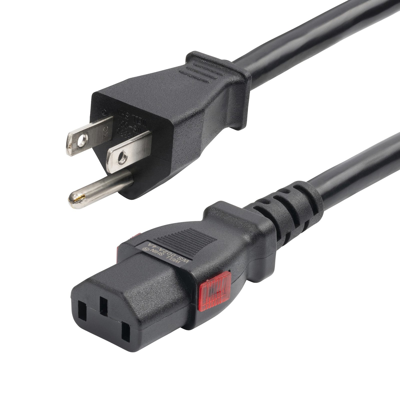 Startech StarTech.com 12ft (3.6m) Heavy Duty Power Cord, NEMA 5-15P to Locking C13 AC Cable, 15A