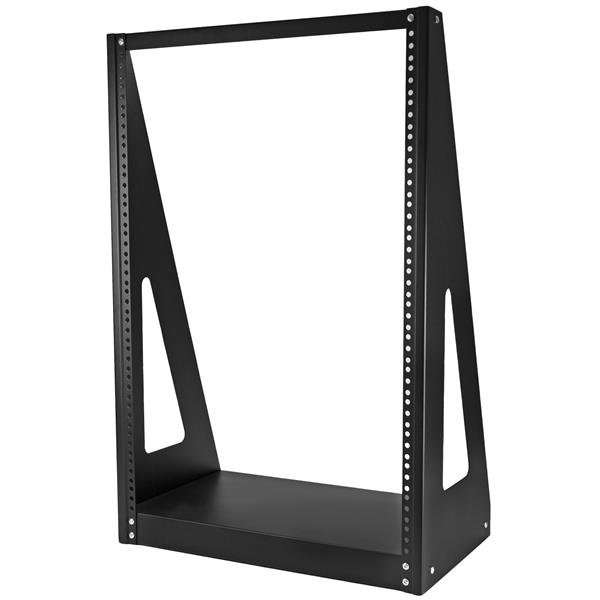 Startech StarTech.com 16U 2-Post Open Frame Desktop Server Rack, 19in Compact Space-Saving Floor IT