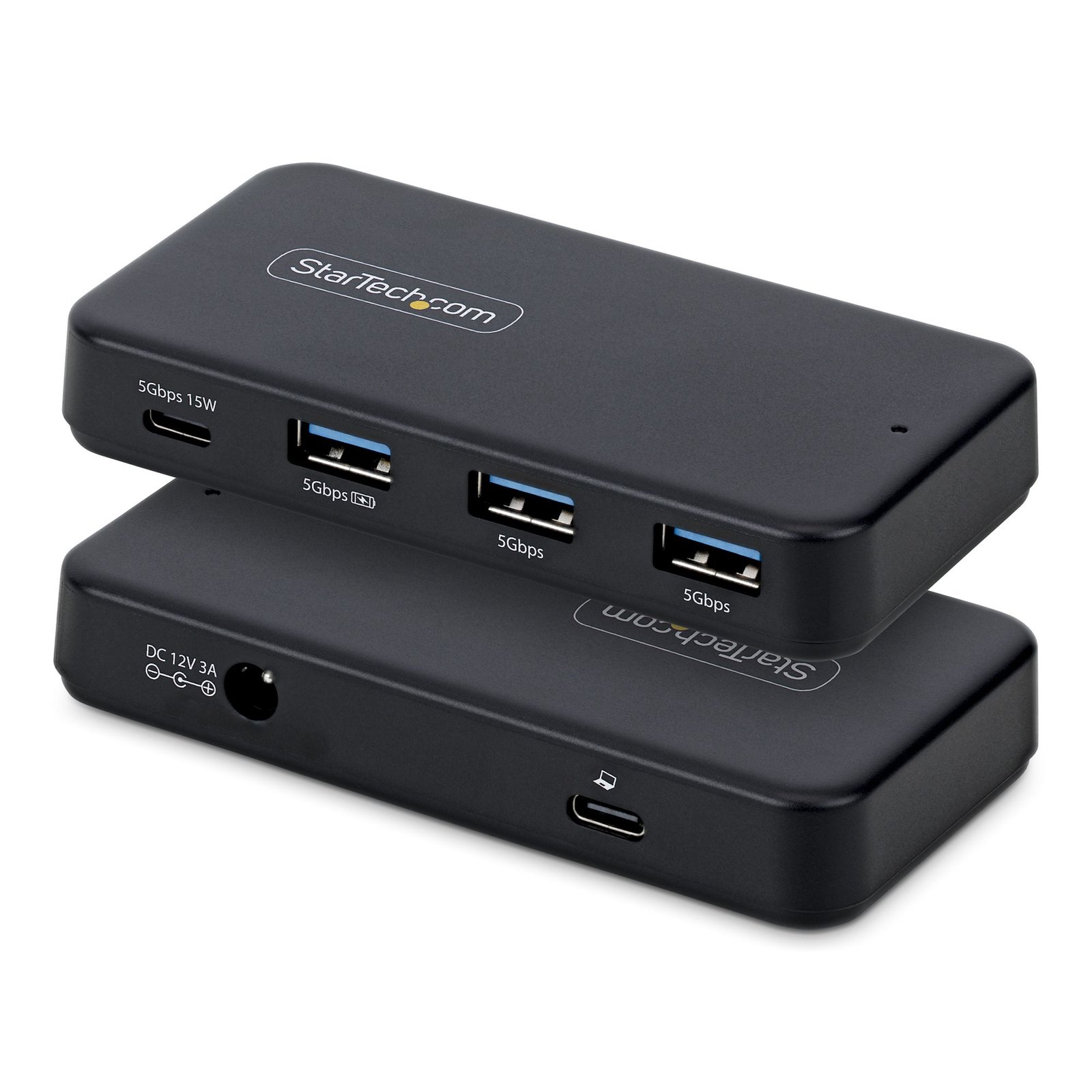 Startech StarTech.com 4-Port USB-C and USB-A Hub, 5Gbps, Self-Powered, 2-in-1 Host Cable, 1x 3x BC