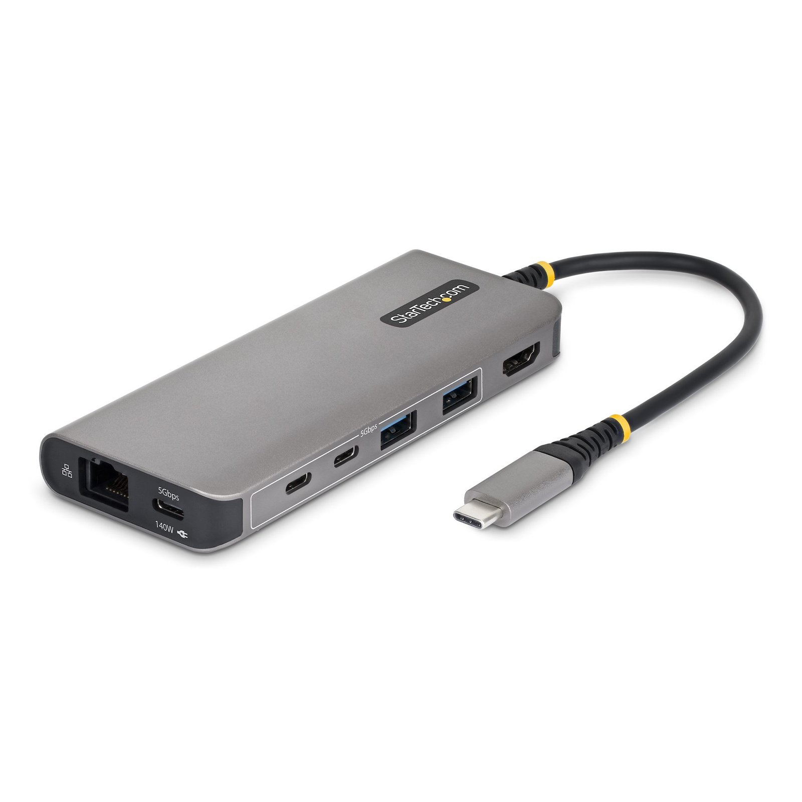 Startech StarTech.com USB-C to HDMI Multiport Adapter with 140W PD Charging, 4K 60Hz, 5-Port USB