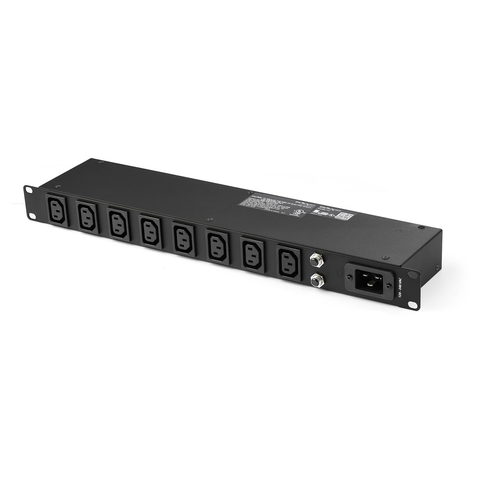 Startech StarTech.com 1U 19 inch 8 Port Rack Mount PDU - IEC C13 Socket Rackmount Power