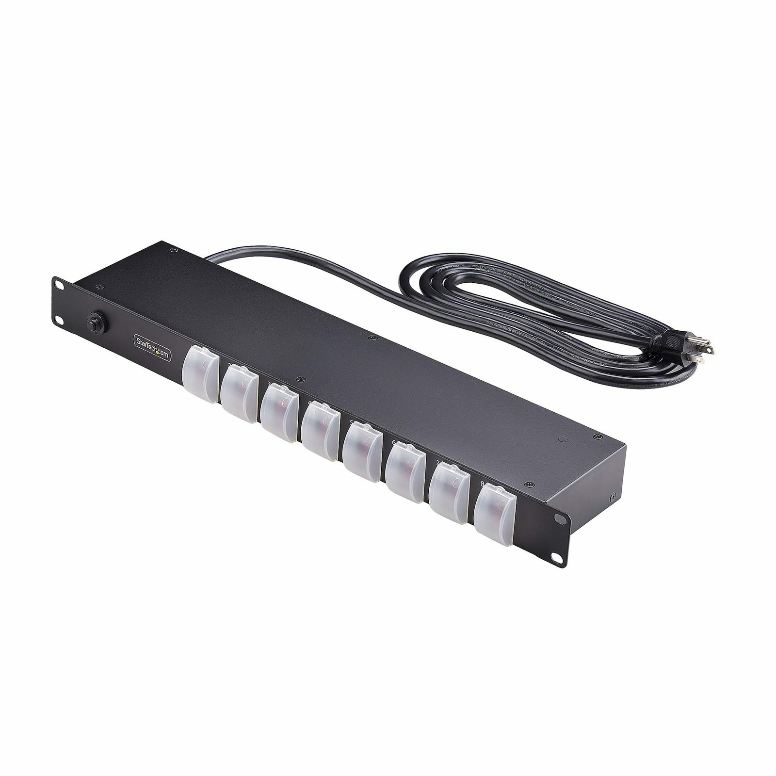 Startech StarTech.com 8-Outlet Horizontal Rack Mount PDU, 1U Power Strip, Individual Outlet On/Off