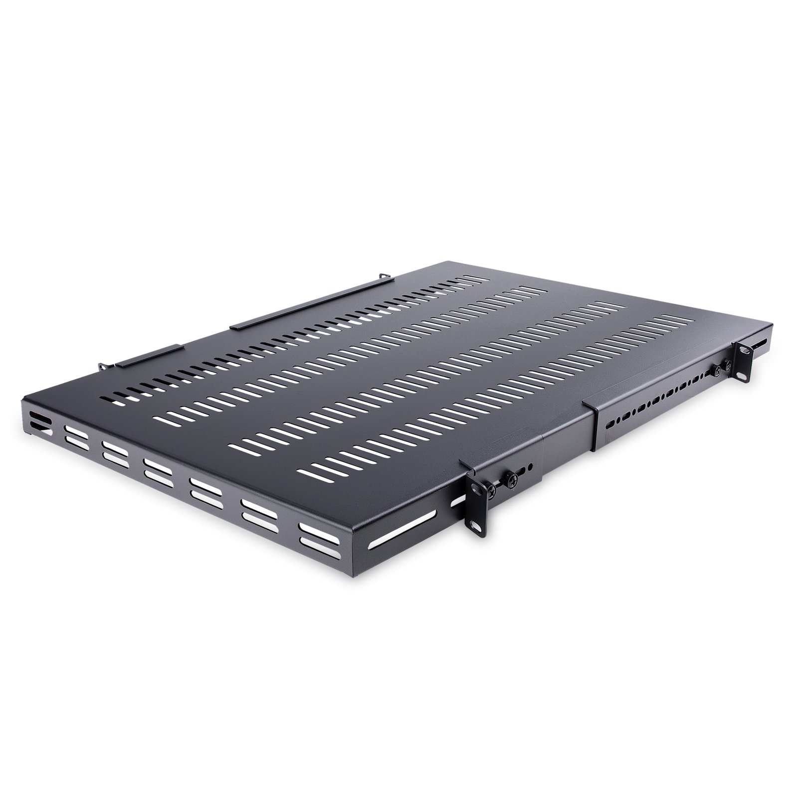 Startech StarTech.com 1U 4-Post Adjustable Vented Server Rack Mount Shelf - 330lbs(150 kg) - 19.5