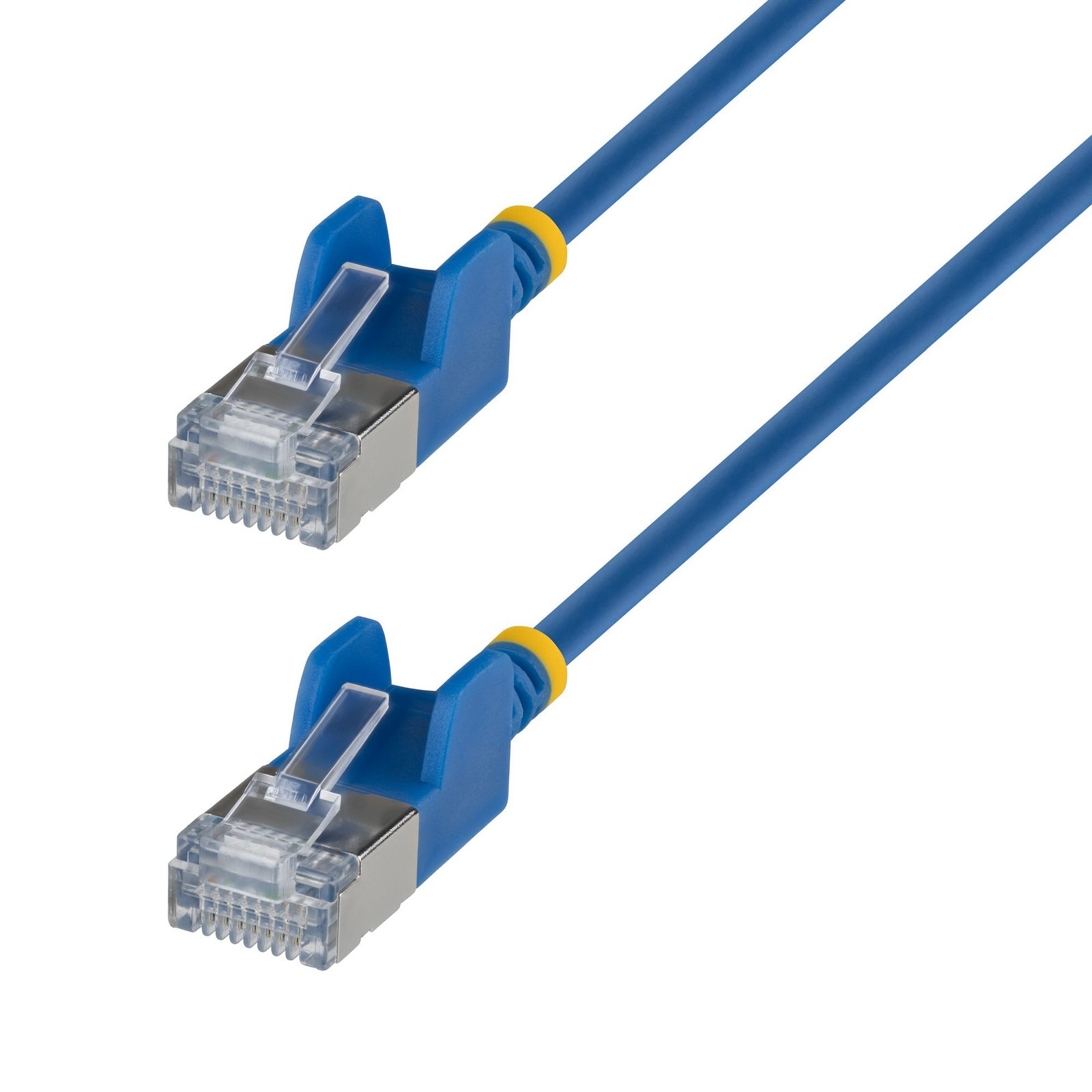 Startech StarTech.com 2ft Blue Ultra Slim Cat6A Ethernet Cable, Snagless, FTP, Pure Bare Copper