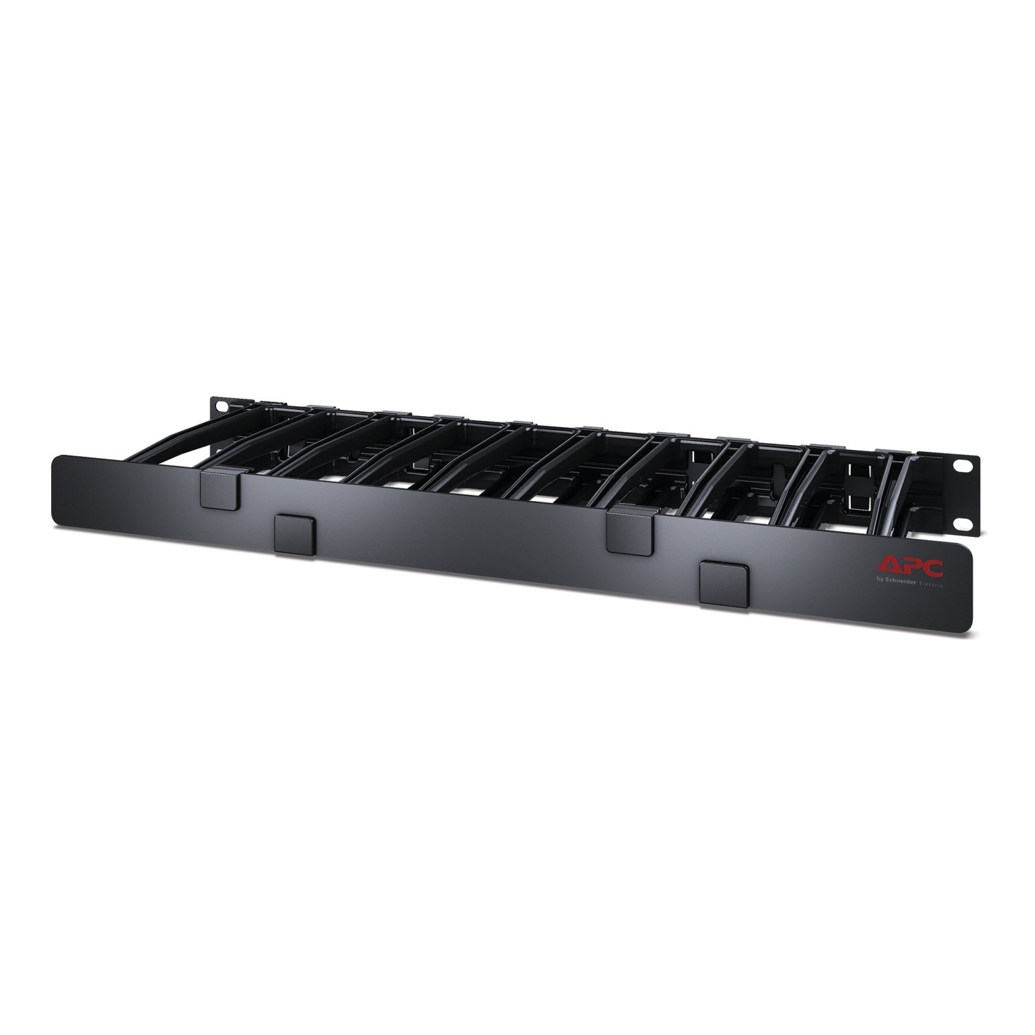 APC by Schneider Electric NetShelter Cable Management, Horizontal Manager, 1U, Single Side with