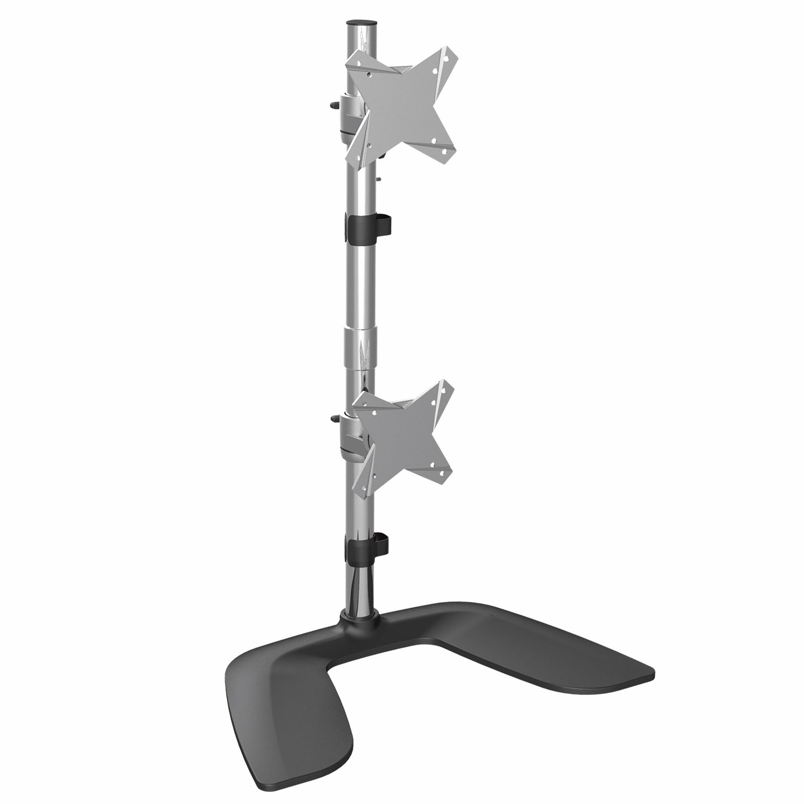 Startech StarTech.com Vertical Dual Monitor Stand, Ergonomic Desktop Stacked Two Monitors, Free