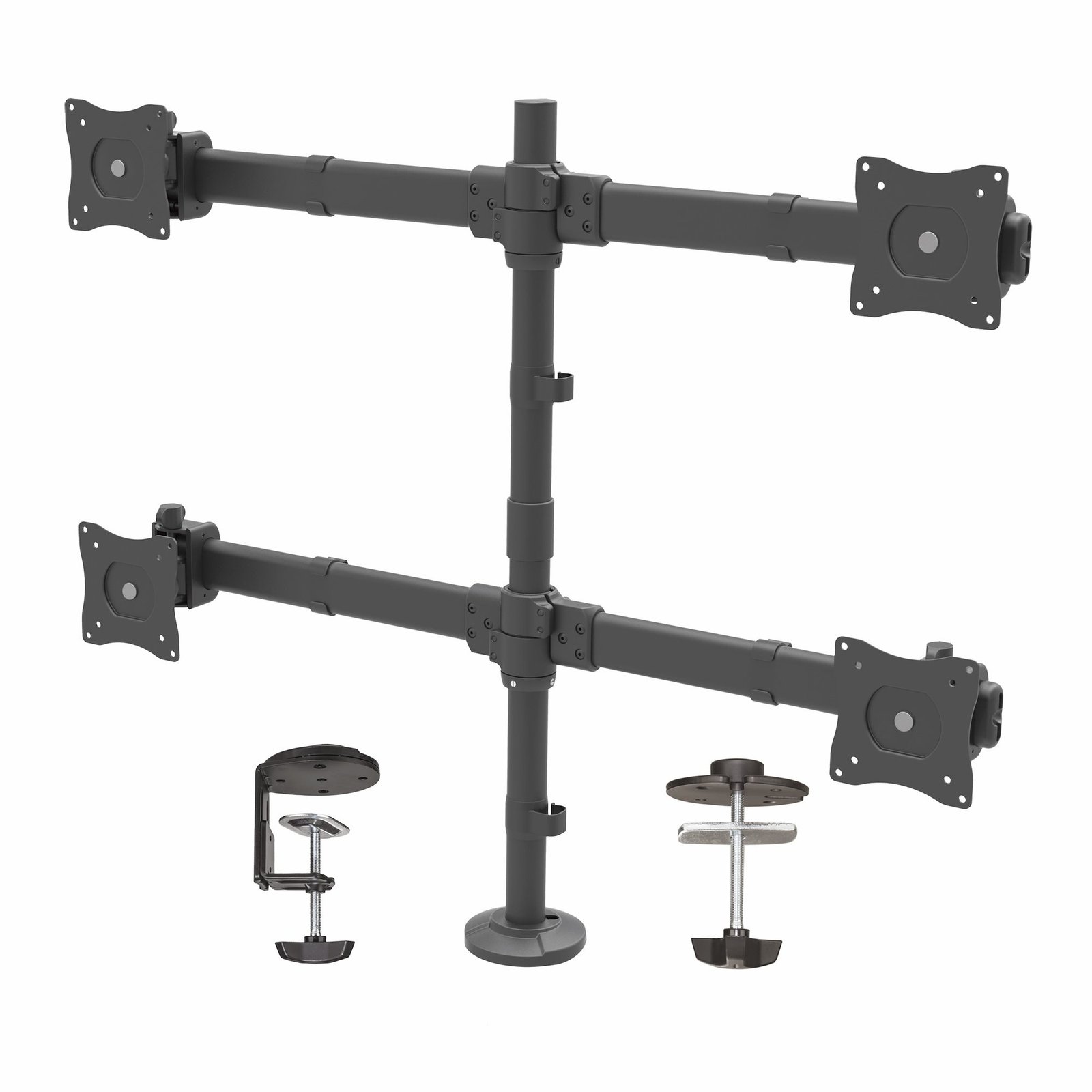 Startech StarTech.com Desk Mount Quad Monitor Arm - Ergonomic VESA 4 2x2 up to 27" (17.6lb/8kg) -