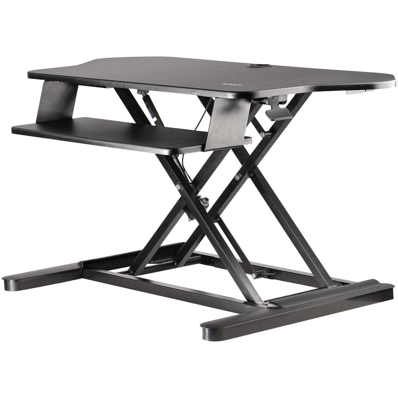 Startech StarTech.com Corner Sit Stand Desk Converter with Keyboard Tray - Large Surface (35" x