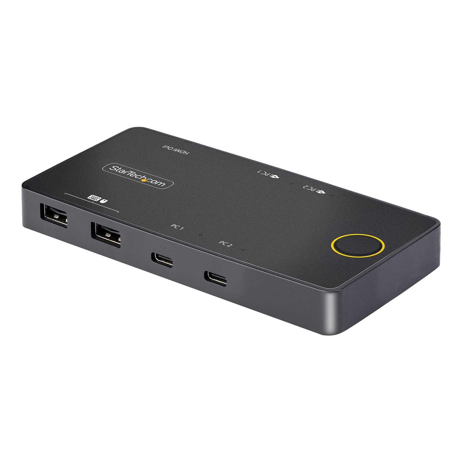 Startech StarTech.com 2-Port USB-C KVM Switch, Single-4K 60Hz HDMI Monitor, Dual-100W Power