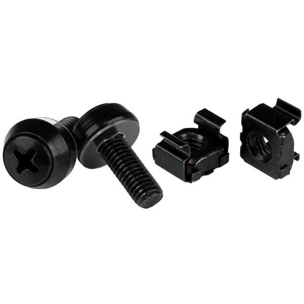 Startech StarTech.com 50-Pack M6 12mm Screws, Square Hole Cage Nuts and Installation Tool, Hardware