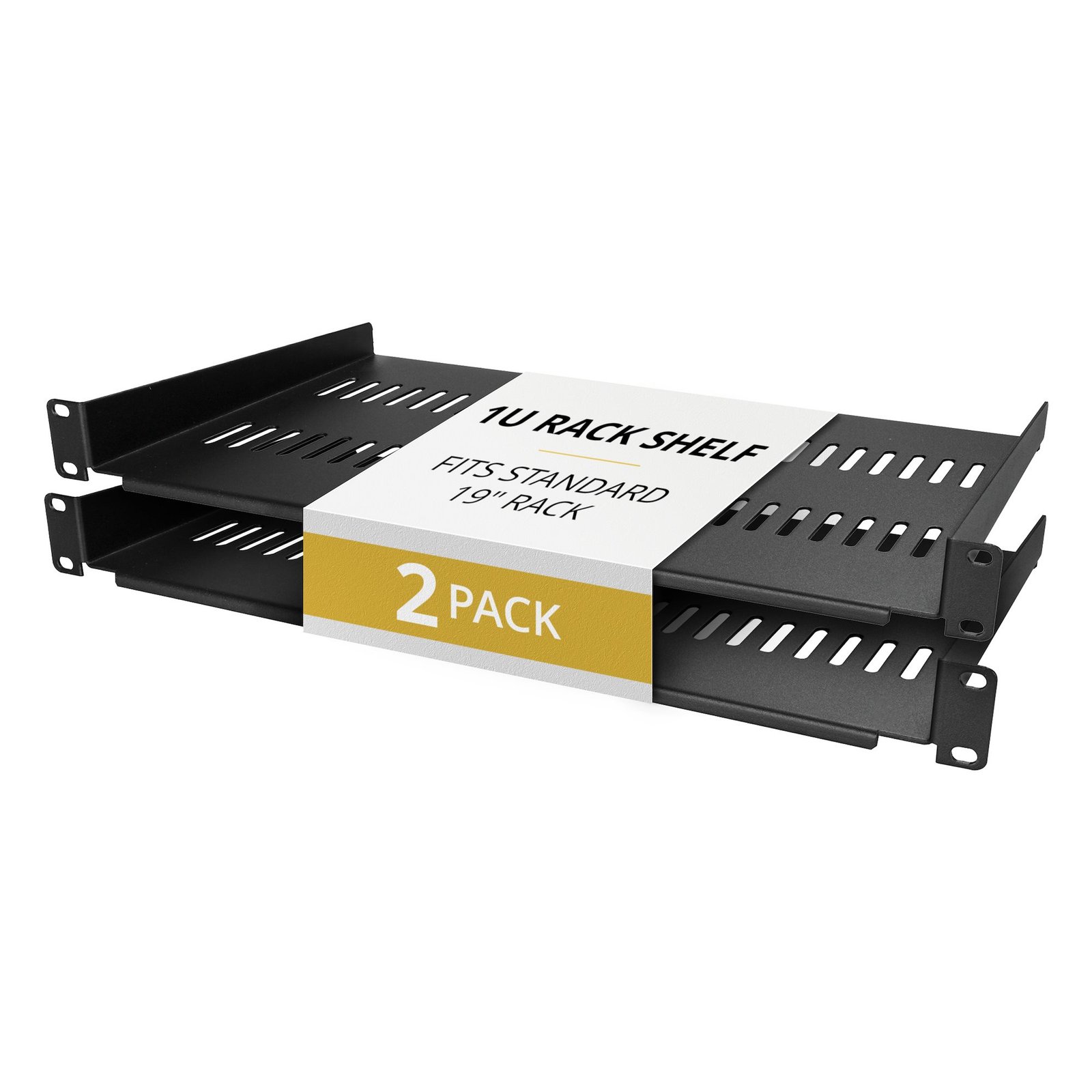 Startech StarTech.com 2-Pack 1U Server Rack Shelf, Vented Rackmount Cantilever Tray for 19" Network