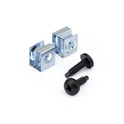 Startech StarTech.com 50-Pack 10-32 19mm Screws and Square Hole Clip Nuts for 19" or 10" Server