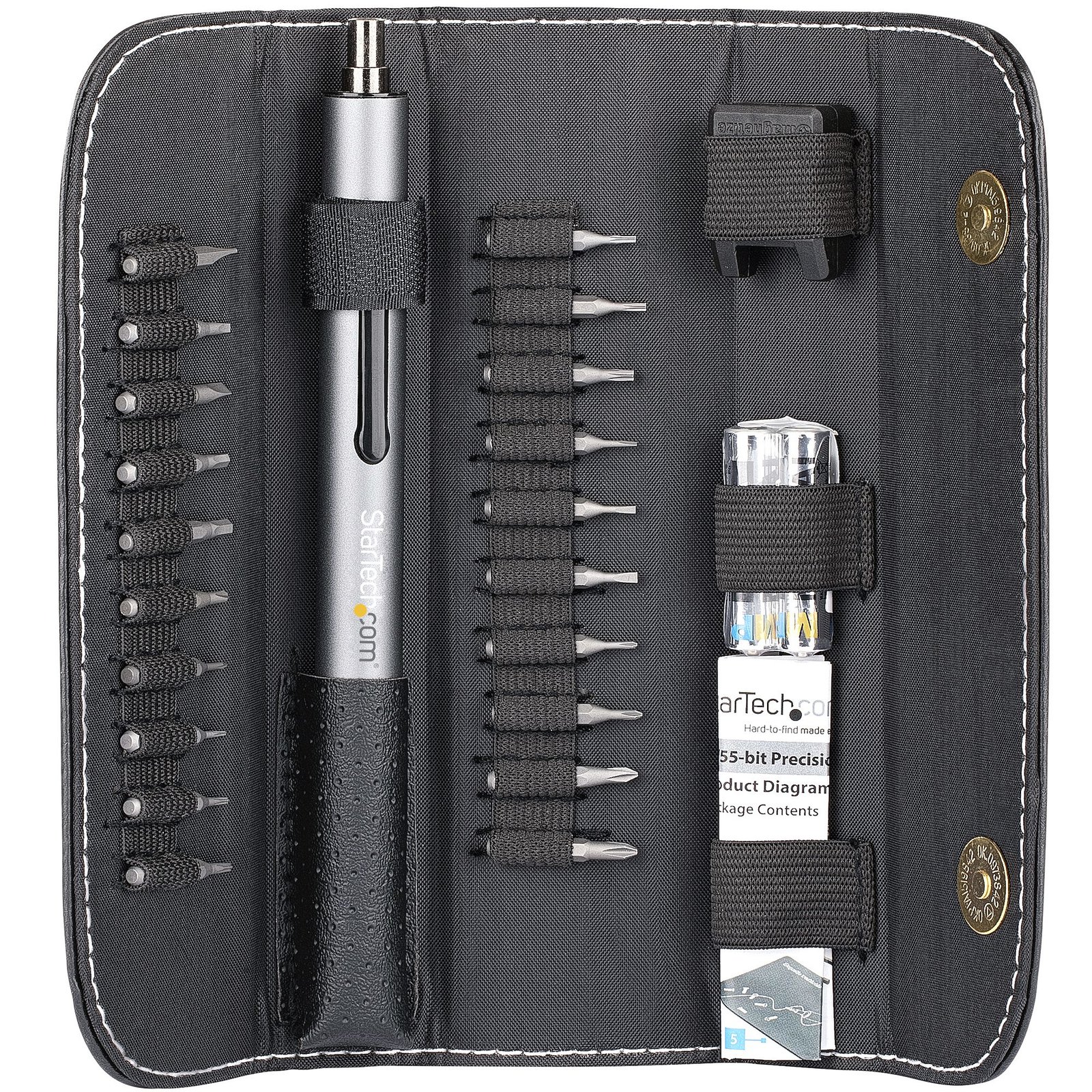 Startech StarTech.com 20-Bit Electric Precision Screwdriver Set - Portable/Mini Battery Powered Bit