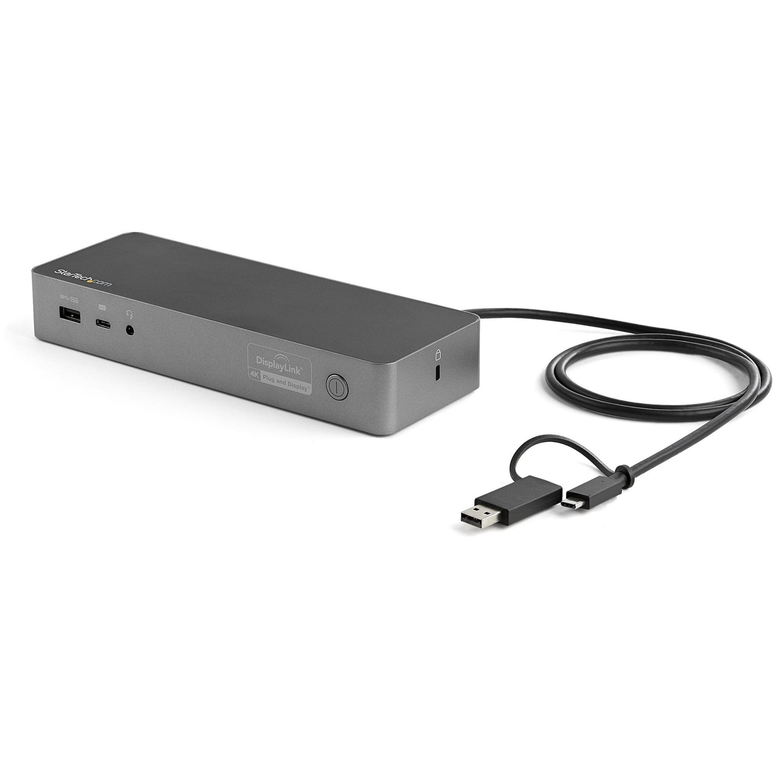 Startech StarTech.com Universal Laptop Docking Station, Hybrid USB-C & USB-A Dock, Dual 4K DP &