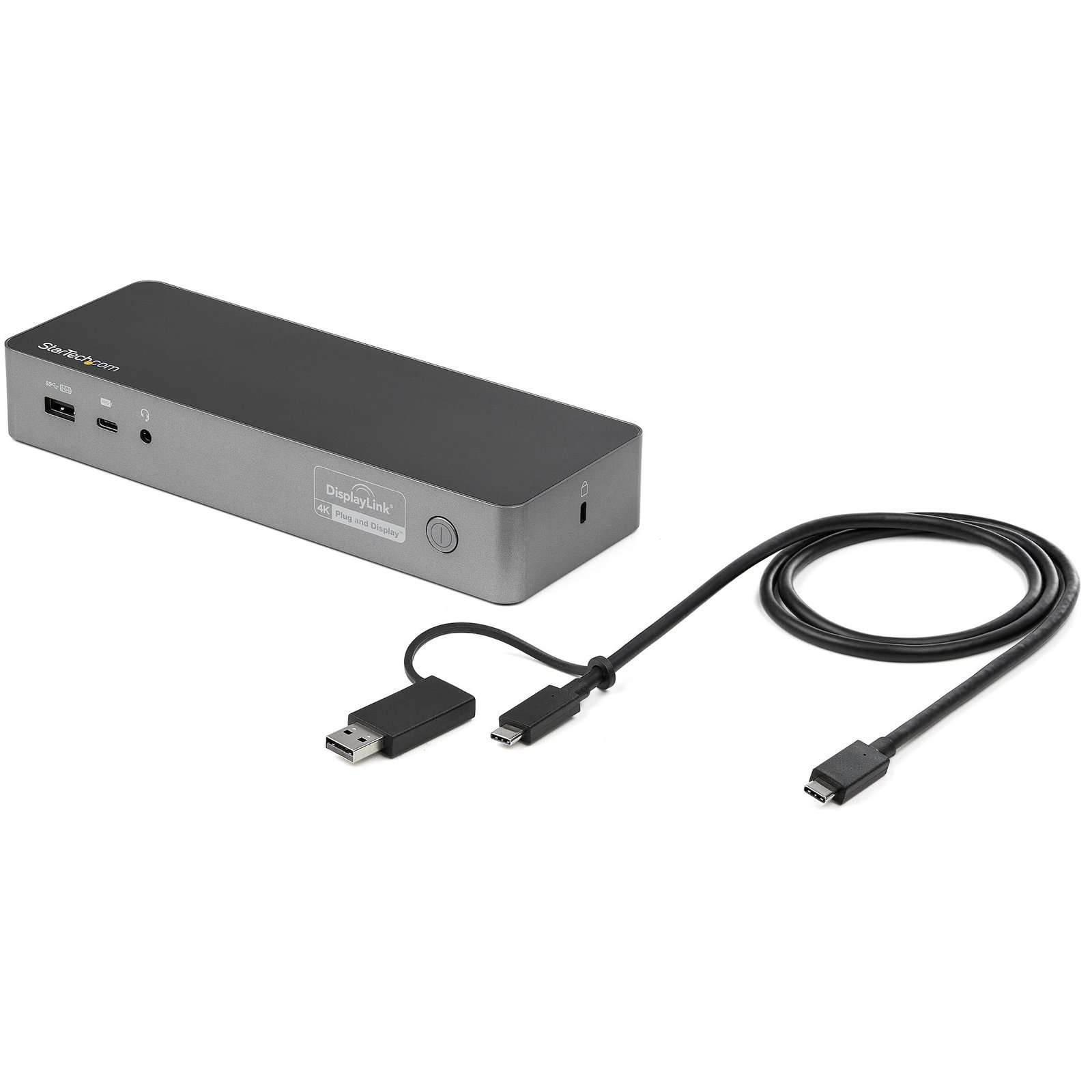 Startech StarTech.com Universal Laptop Docking Station, Hybrid USB-C & USB-A Dock, Dual 4K DP &