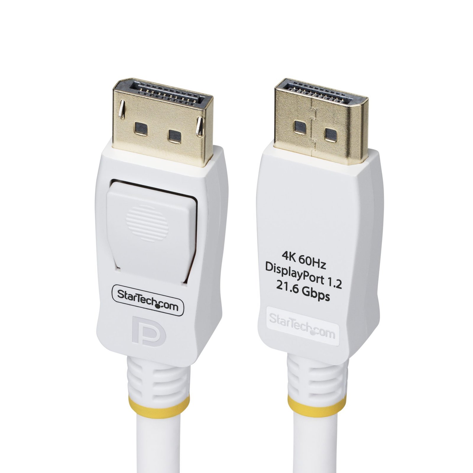 Startech StarTech.com 6ft (1.8m) White VESA Certified DisplayPort 1.2 Cable, 4K 60Hz, 21.6Gbps,