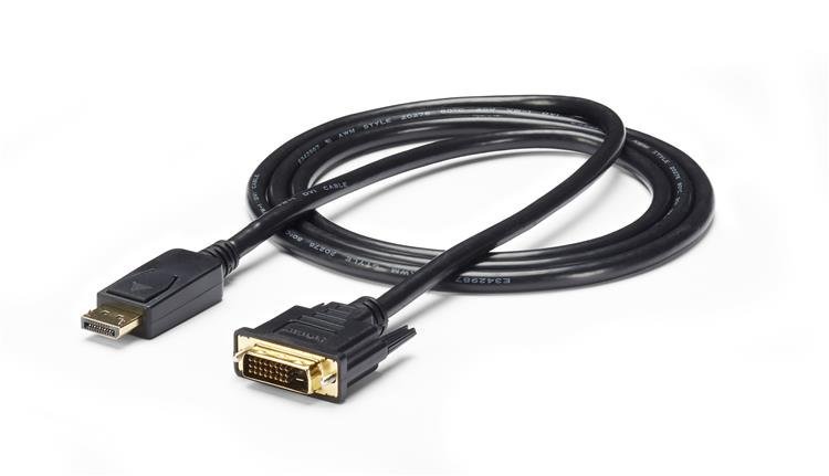 Startech StarTech.com 6ft (1.8m) DisplayPort to DVI Cable, Adapter Passive DP DVI-D Video