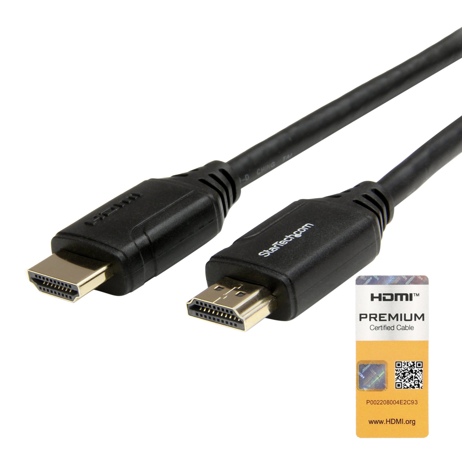 Startech StarTech.com 3ft (1m) Premium Certified HDMI 2.0 Cable with Ethernet - High Speed Ultra HD