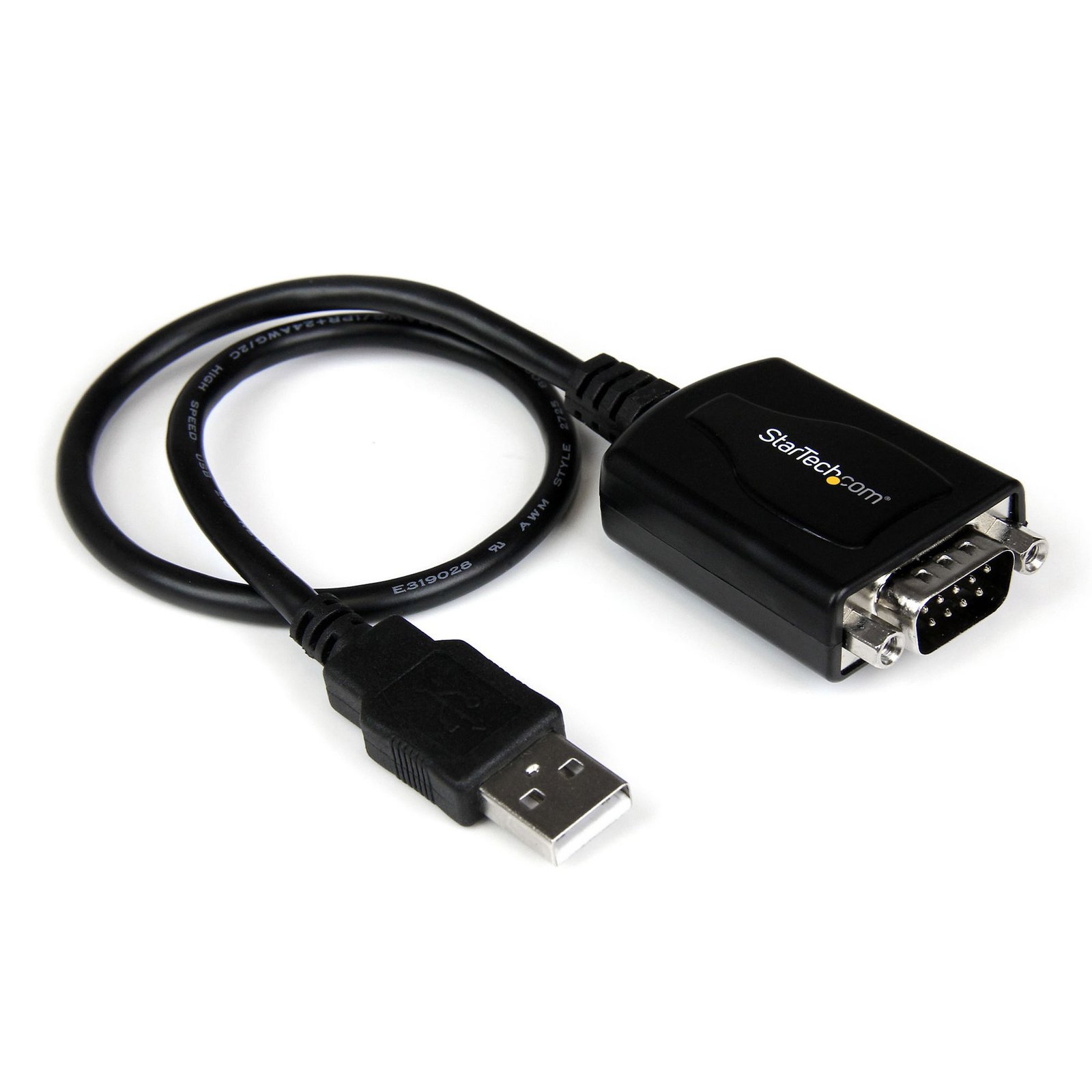 Startech StarTech.com 1 ft USB to RS232 Serial DB9 Adapter Cable with COM Retention - TAA