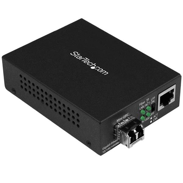 Startech StarTech.com Multi-Mode (MM) LC Fiber Media Converter for 10/100/1000 Networks, Standalone