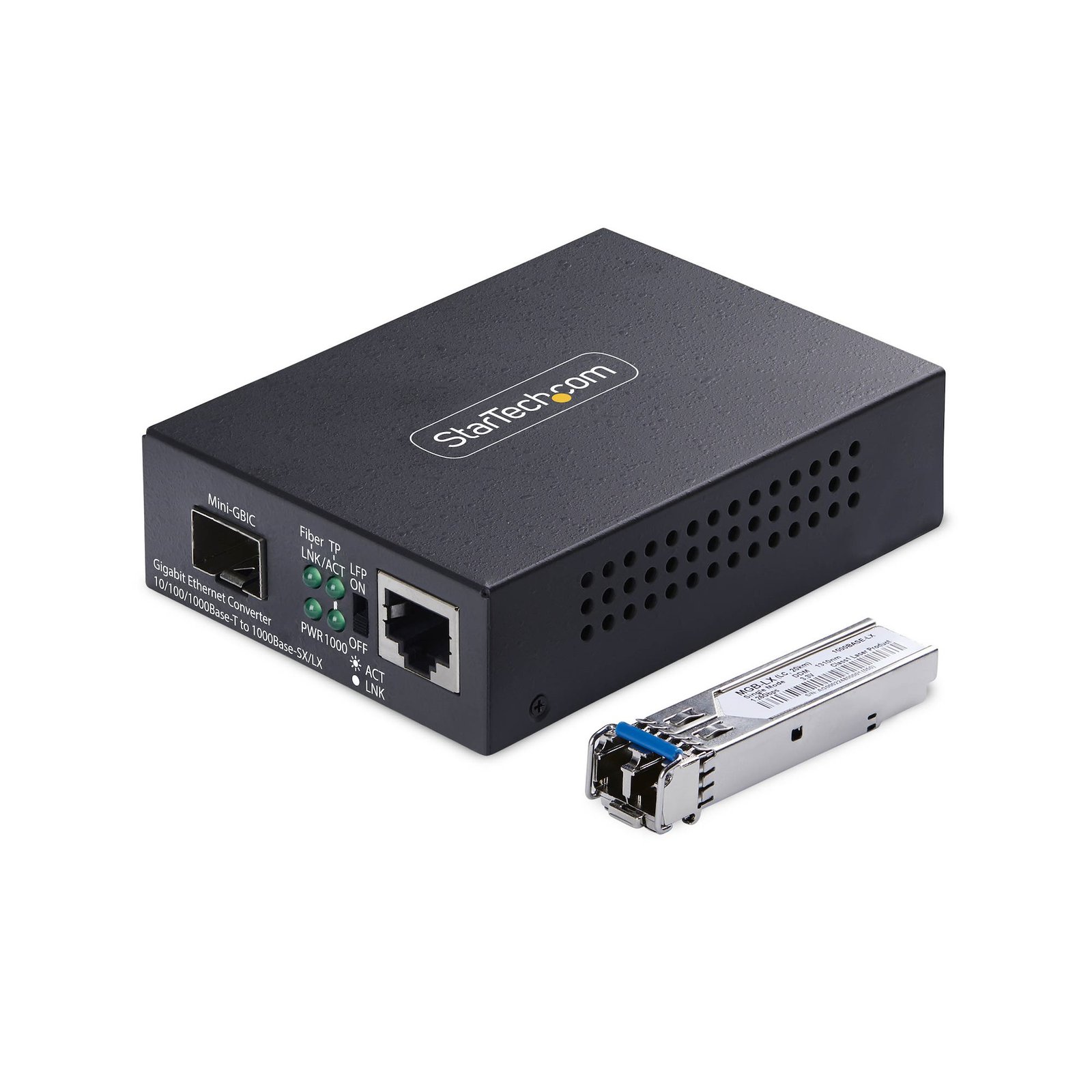 Startech StarTech.com Single-Mode (SM) LC Fiber Media Converter for 10/100/1000 Networks,