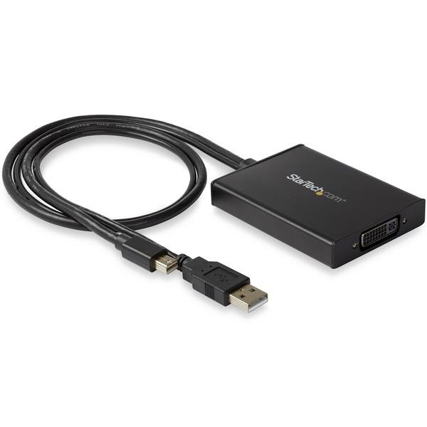 Startech StarTech.com Mini DisplayPort to Dual-Link DVI Adapter - USB Powered - Black MDP2DVID2