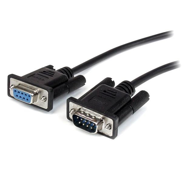 Startech StarTech.com 2m Black Straight Through DB9 RS232 Serial Cable - M/F MXT1002MBK