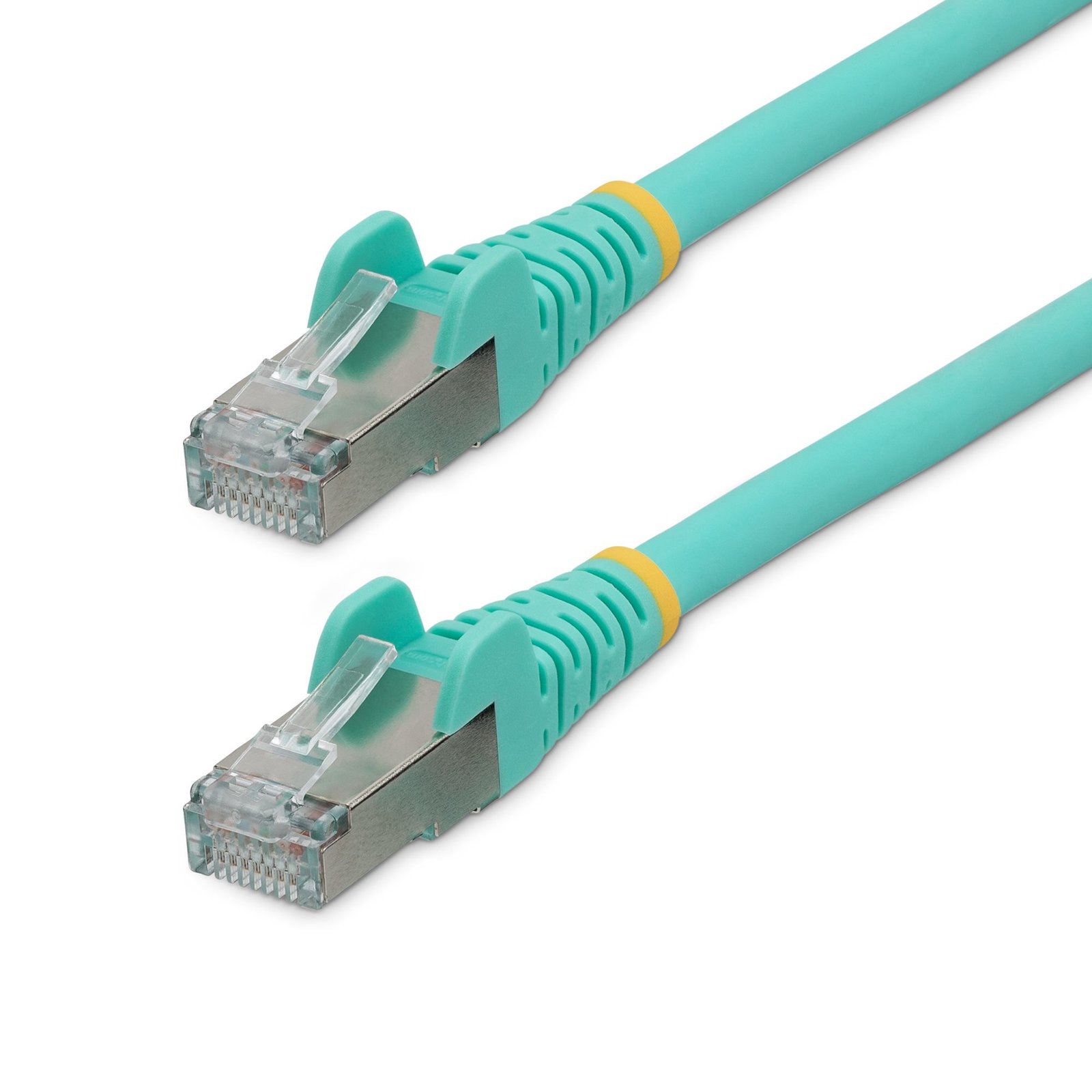 Startech StarTech.com 3ft CAT6a Ethernet Cable - Aqua - Low Smoke Zero Halogen (LSZH) - 10GbE