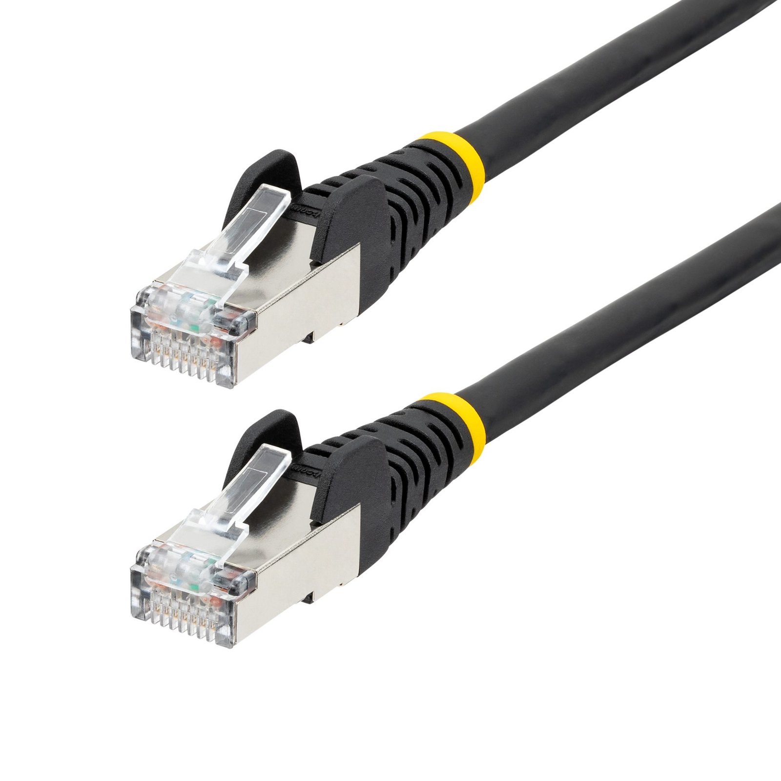 Startech StarTech.com 1ft CAT6a Ethernet Cable - Black - Low Smoke Zero Halogen (LSZH) - 10GbE