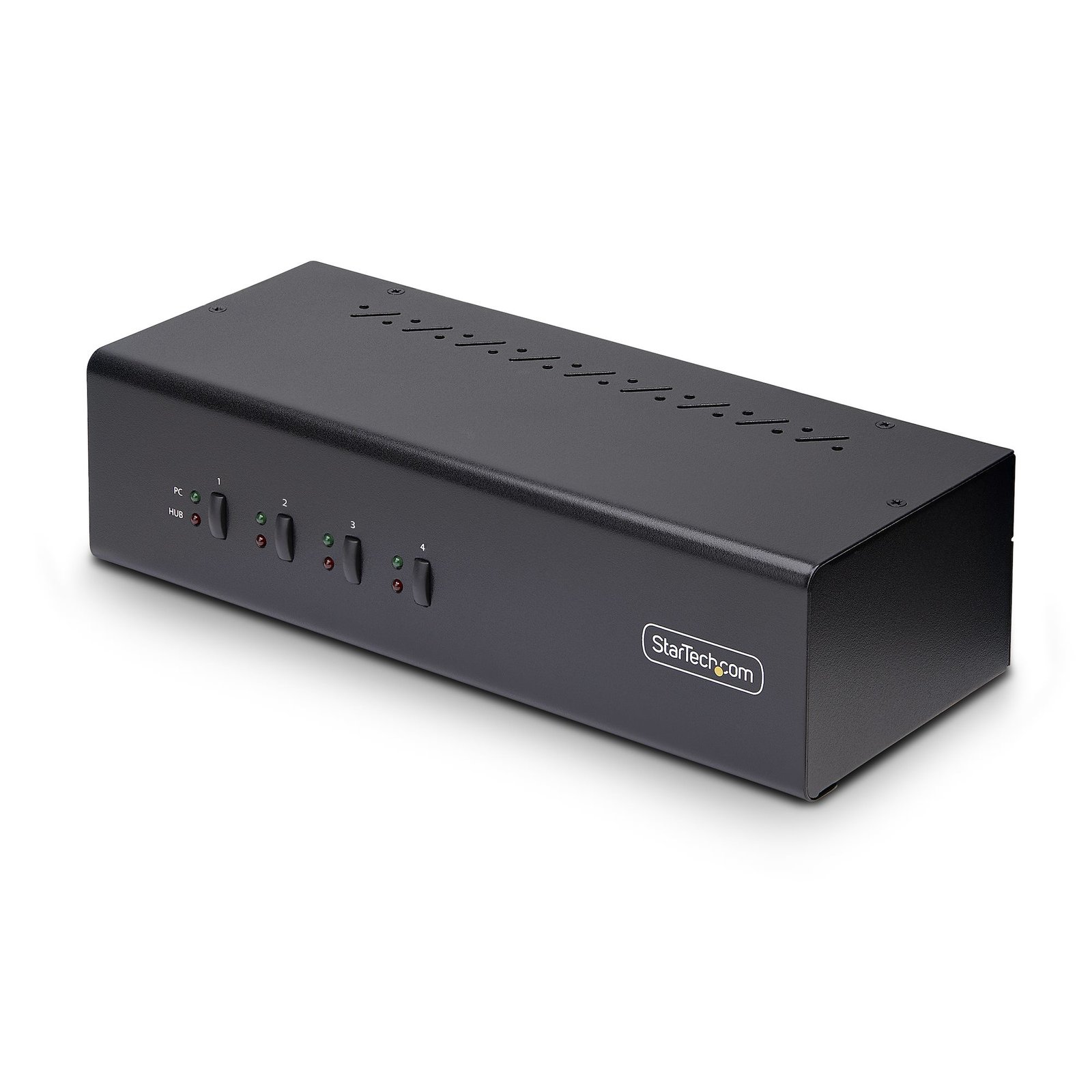 Startech StarTech.com 4-Port Dual-Monitor DisplayPort KVM Switch, 4K 60Hz, 2x USB 5Gbps Hub Ports,