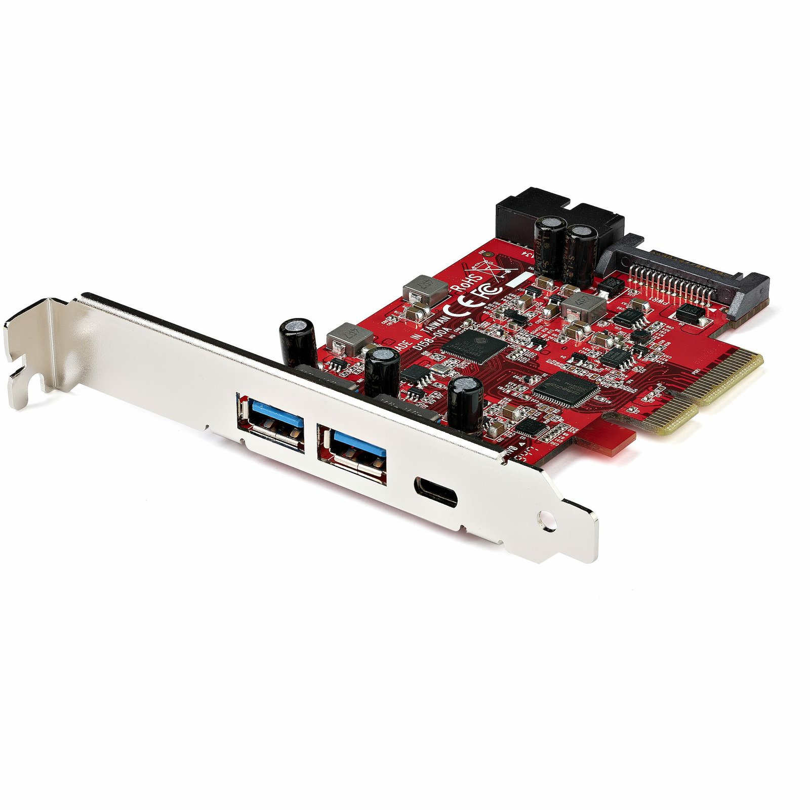 Startech StarTech.com 5-Port USB PCIe Card - 10Gbps 3.2 Gen 2 w/ 1x USB-C & 2x USB-A - Port IDC