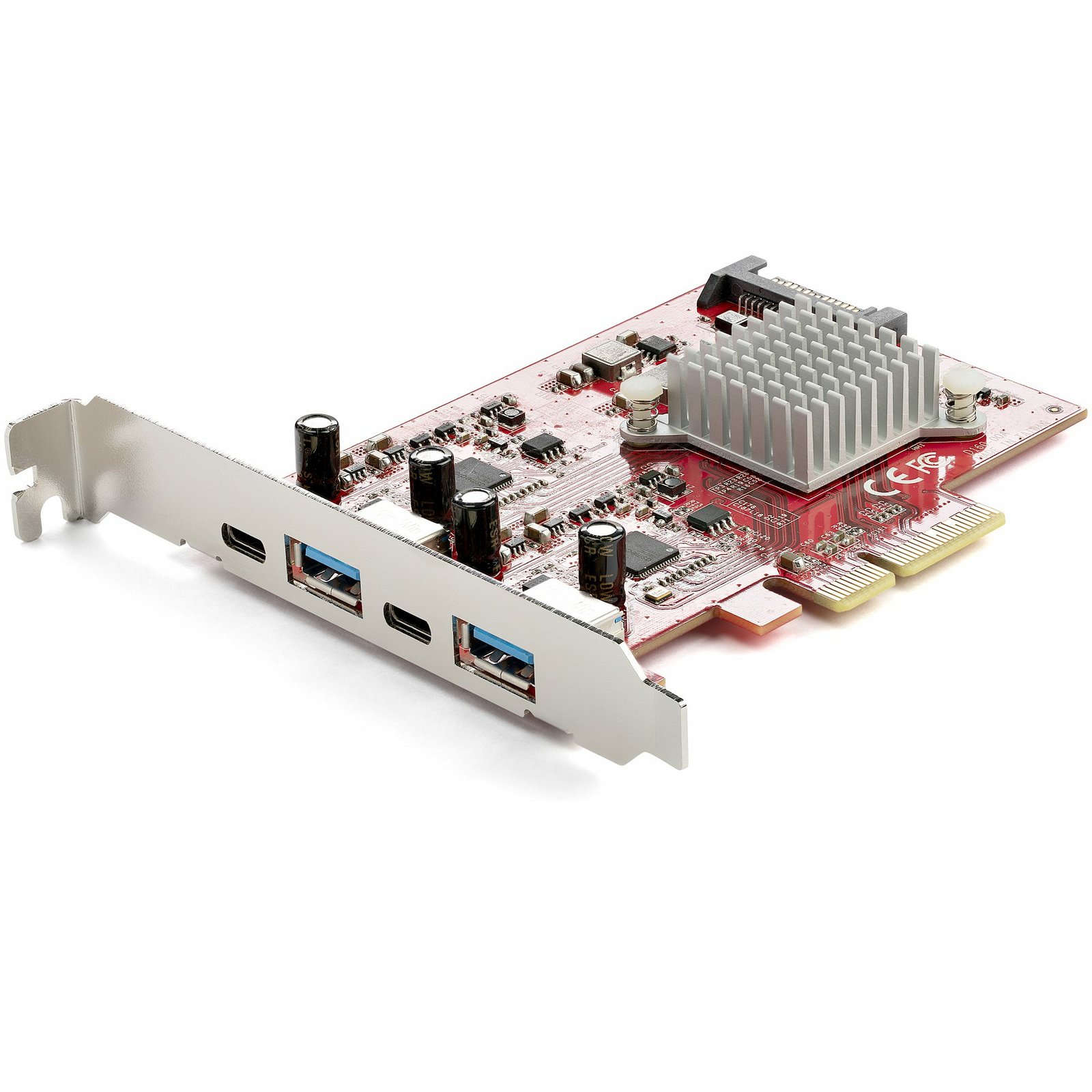 Startech StarTech.com 4-Port USB PCIe Card - 10Gbps PCI Express Expansion w/ 2 Controllers - 2x