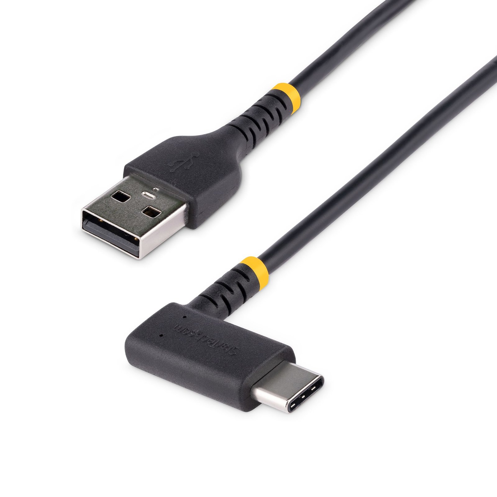 Startech StarTech.com 1ft (30cm) USB-A to USB-C Fast Charging Cable, Rugged, Right-Angled, Charge &