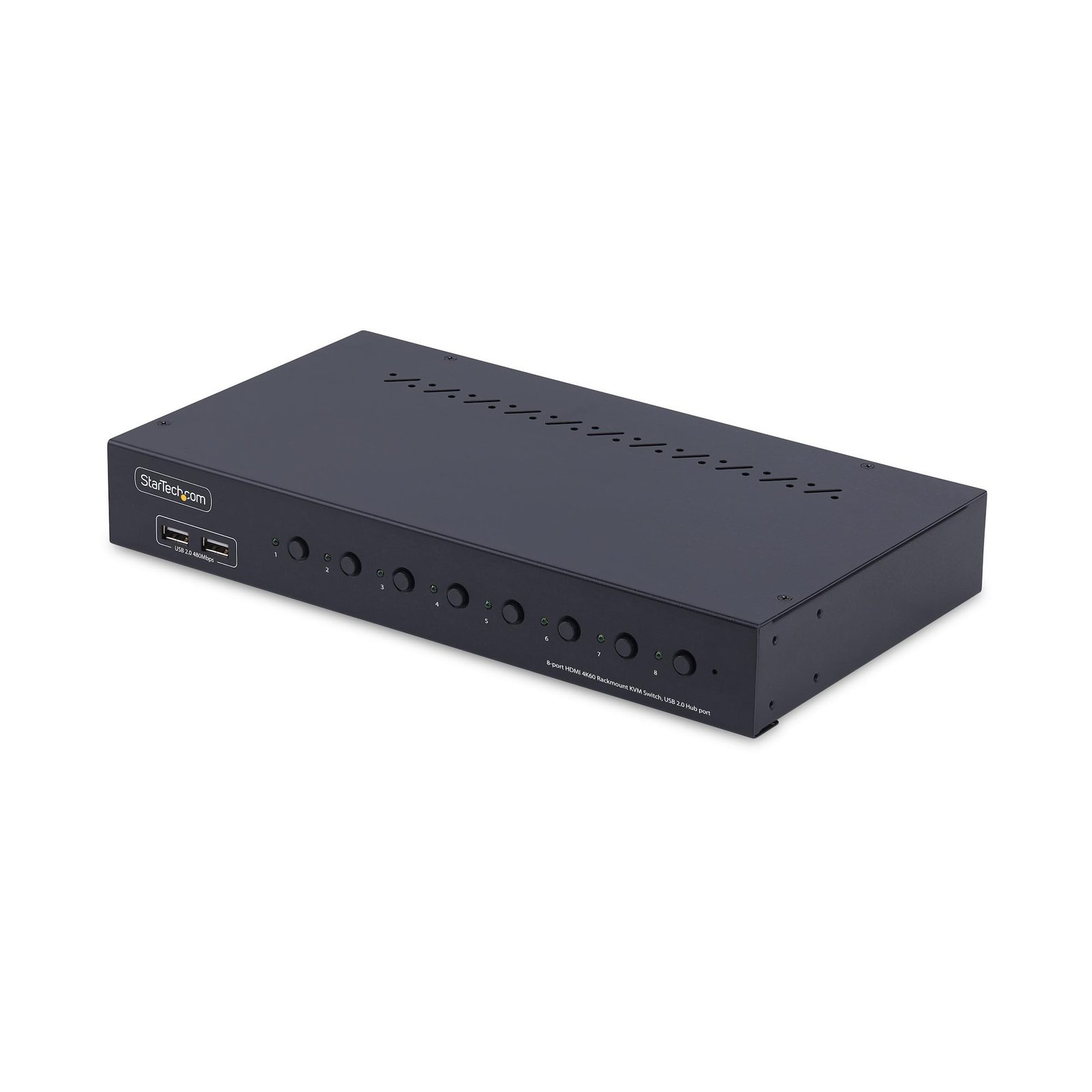 Startech StarTech.com 8-Port HDMI KVM Switch with 1U Rack Mount Kit, 4K 60Hz 2.0, Push-Button &