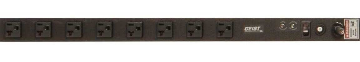 Vertiv VSSK084-102S20TL power distribution unit (PDU) 8 AC outlet(s) 0U Black 11486VH