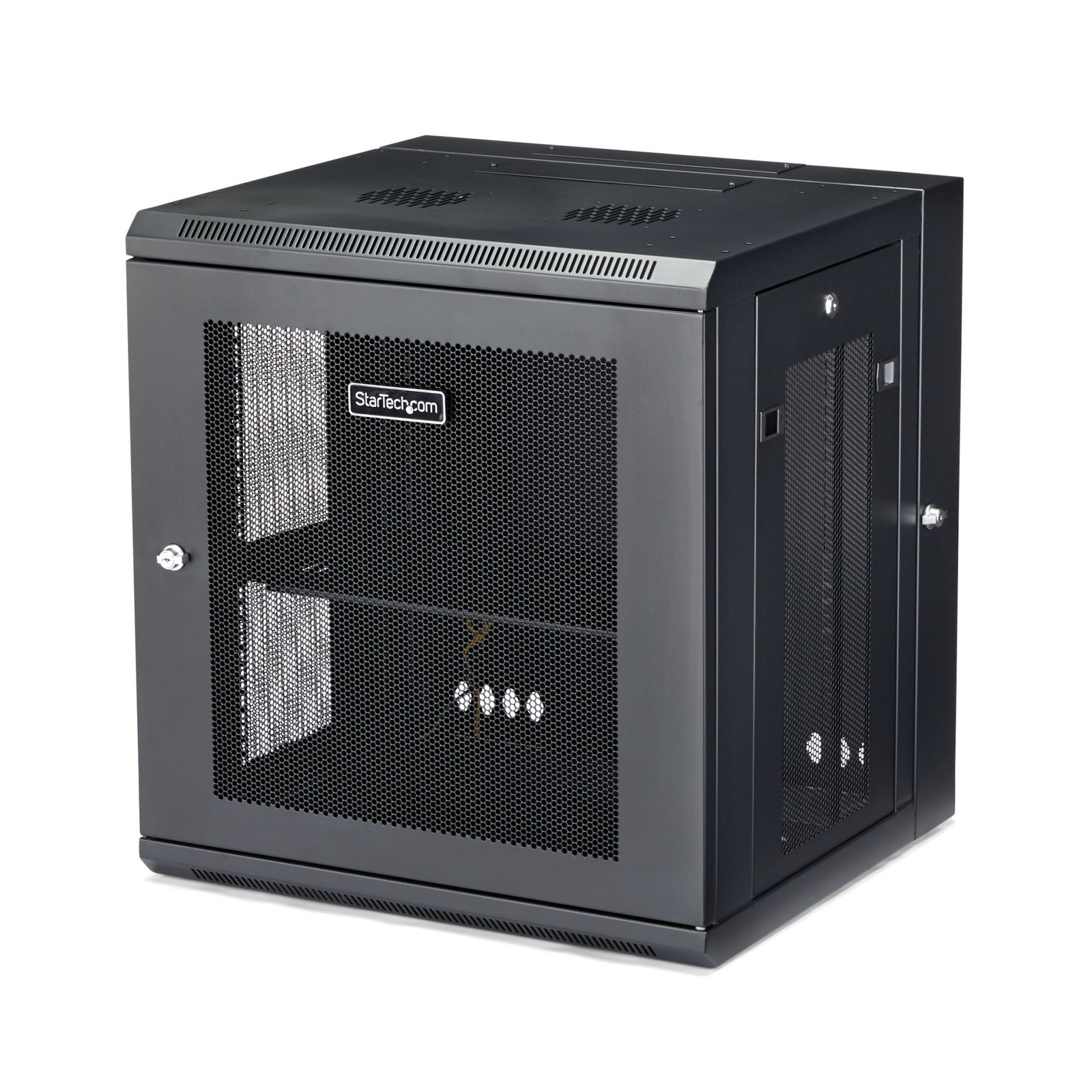 Startech StarTech.com 4-Post 12U Wall Mount Network Cabinet with 1U Shelf, 19" Hinged Wall-Mounted