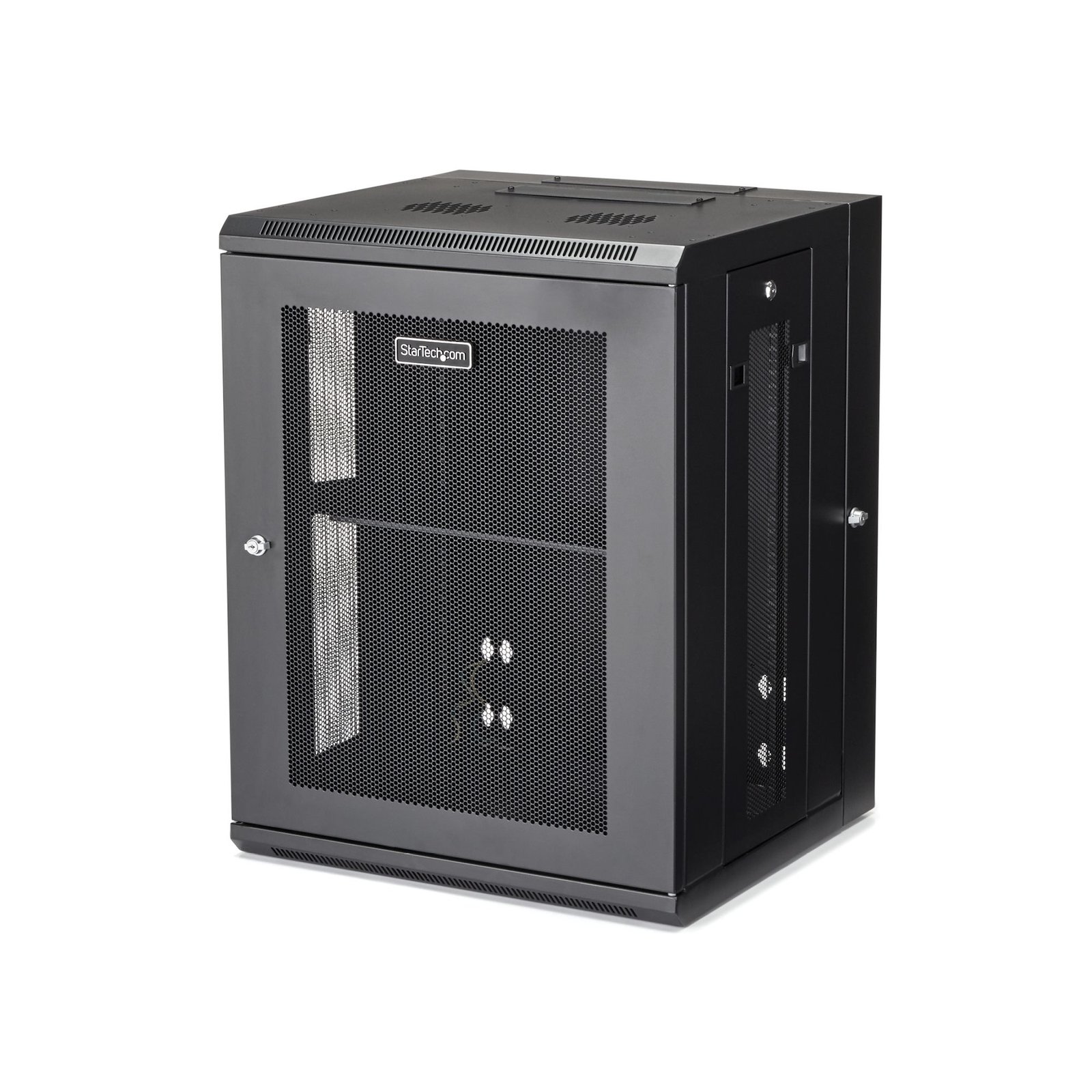 Startech StarTech.com 4-Post 15U Wall Mount Network Cabinet with 1U Shelf, 19" Hinged Wall-Mounted