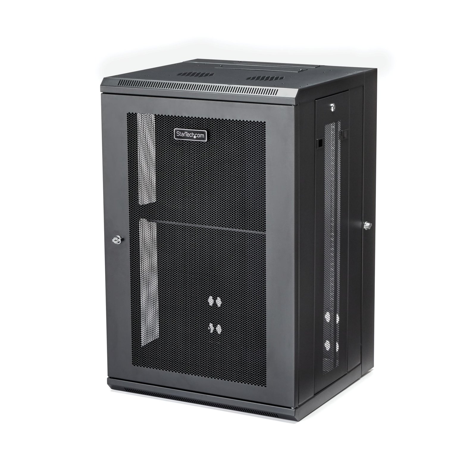 Startech StarTech.com 4-Post 18U Wall Mount Network Cabinet with 1U Shelf, 19" Hinged Wall-Mounted