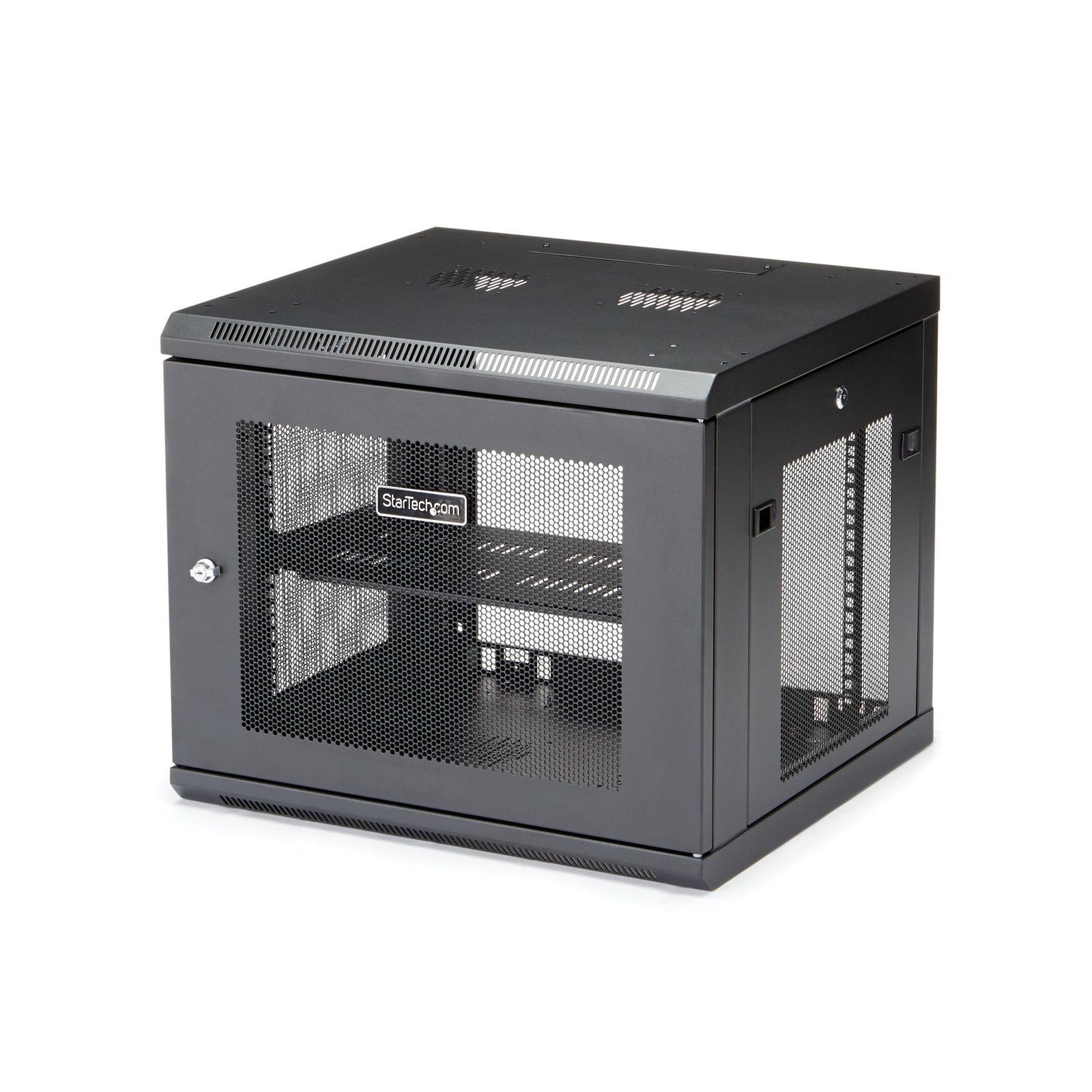 Startech StarTech.com 4-Post 9U Wall Mount Network Cabinet with 1U Shelf, 19" Wall-Mounted Server