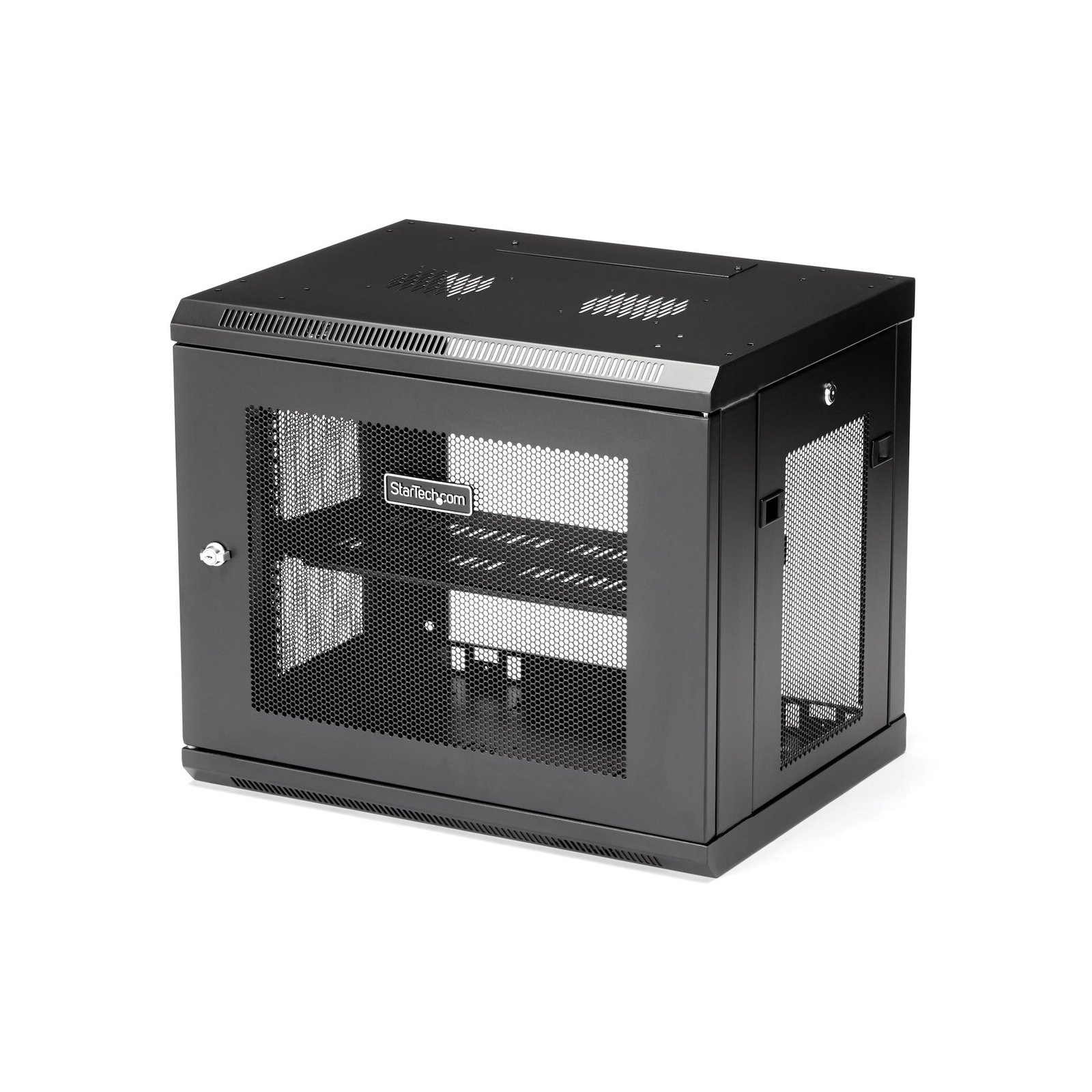 Startech StarTech.com 2-Post 9U Wall Mount Network Cabinet with 1U Shelf, 19" Wall-Mounted Server